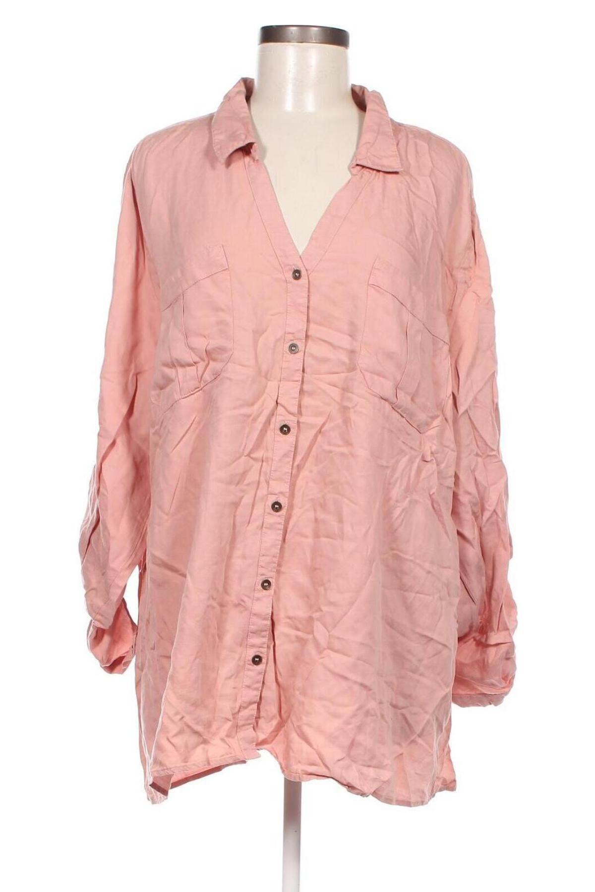 Γυναικείο πουκάμισο Rivers, Μέγεθος XXL, Χρώμα Σάπιο μήλο, Τιμή 13,60 €