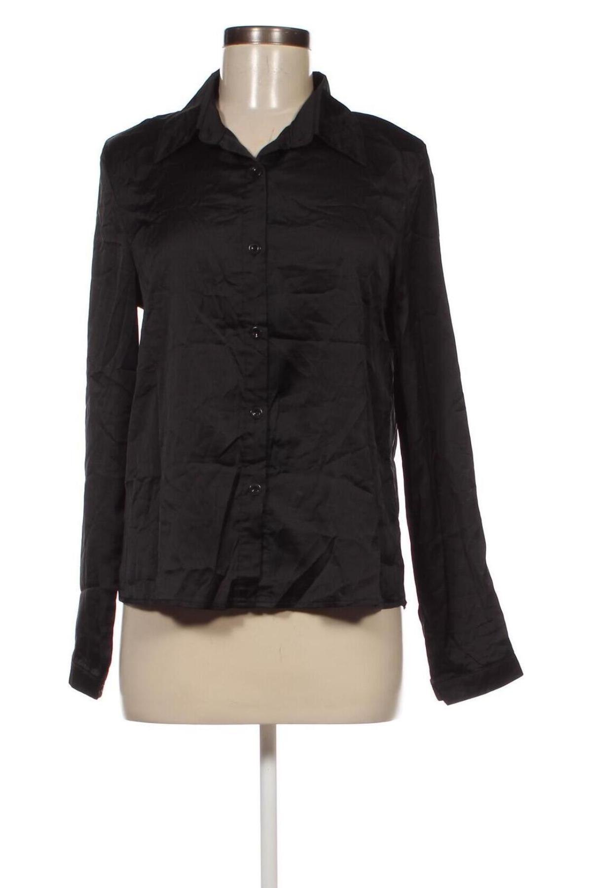 Γυναικείο πουκάμισο SHEIN, Μέγεθος M, Χρώμα Μαύρο, Τιμή 15,46 €