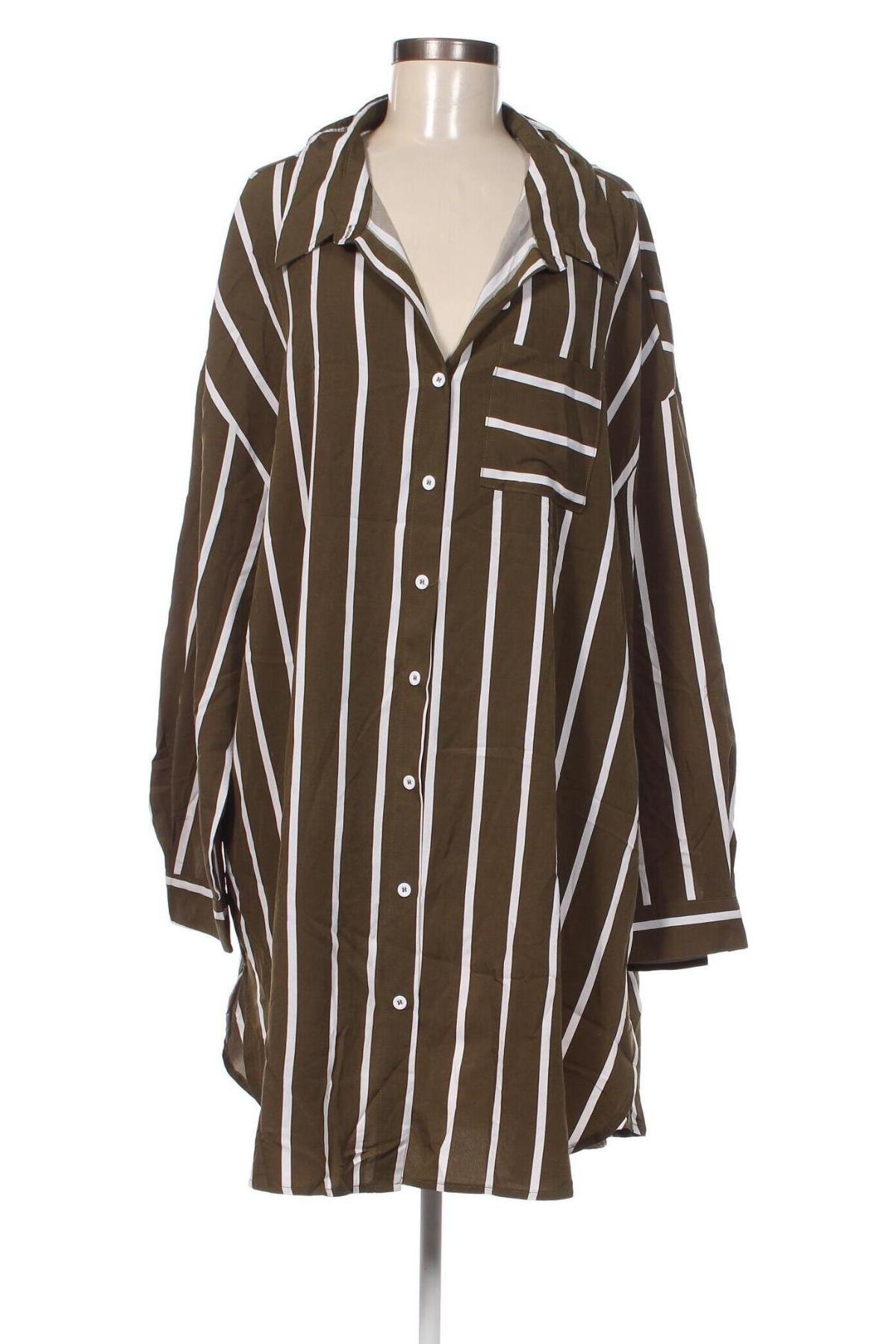 Γυναικείο πουκάμισο SHEIN, Μέγεθος 3XL, Χρώμα Πολύχρωμο, Τιμή 14,69 €
