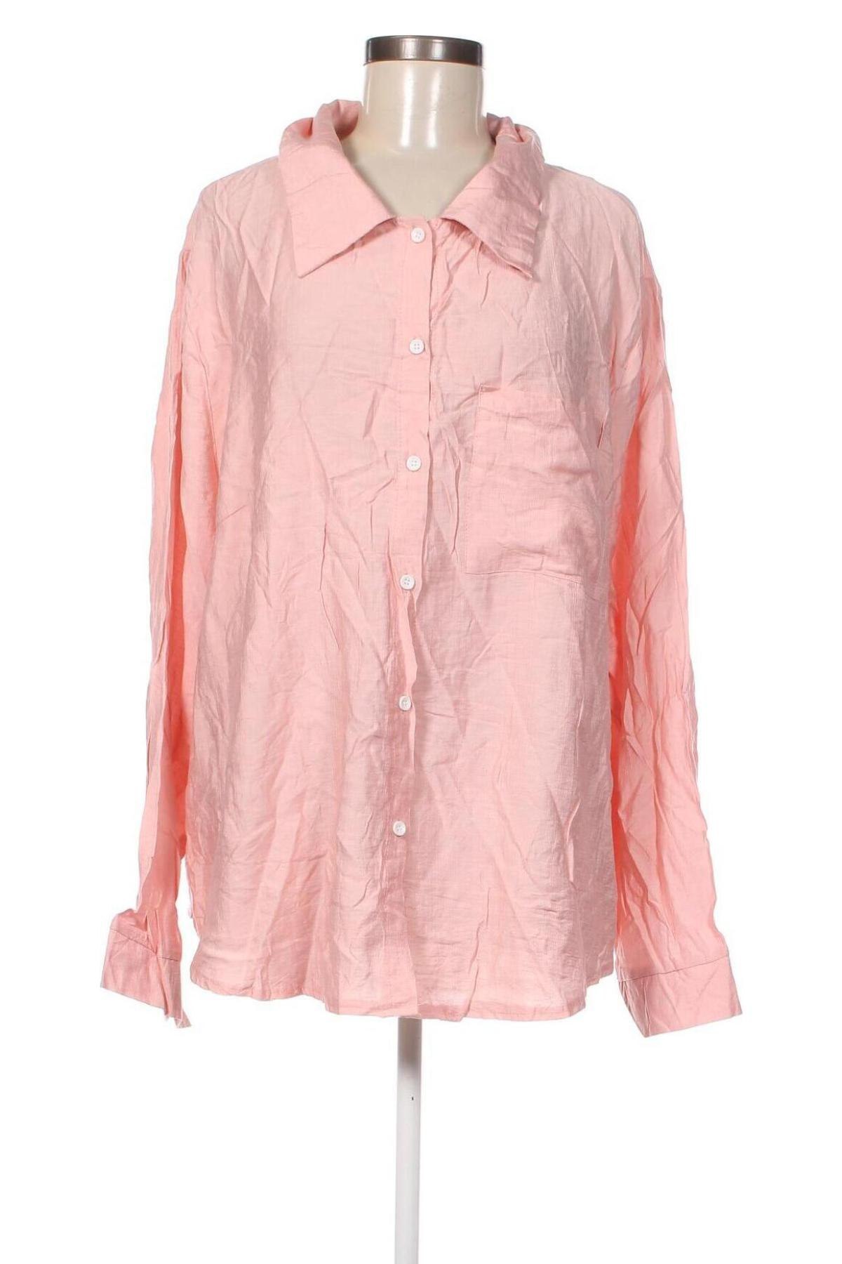 Дамска риза SHEIN, Размер 4XL, Цвят Розов, Цена 7,50 лв.