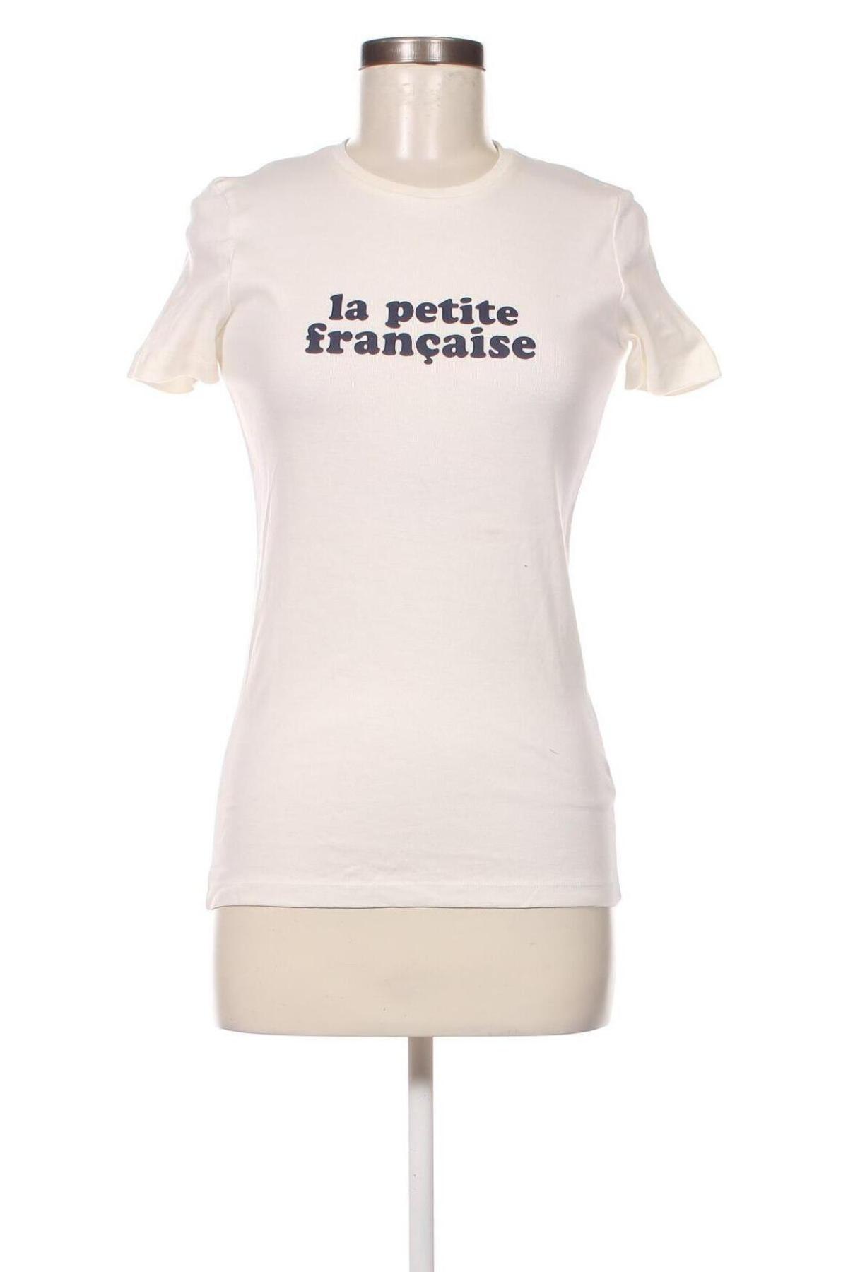 Γυναικείο t-shirt La Petite Francaise, Μέγεθος M, Χρώμα Λευκό, Τιμή 23,02 €