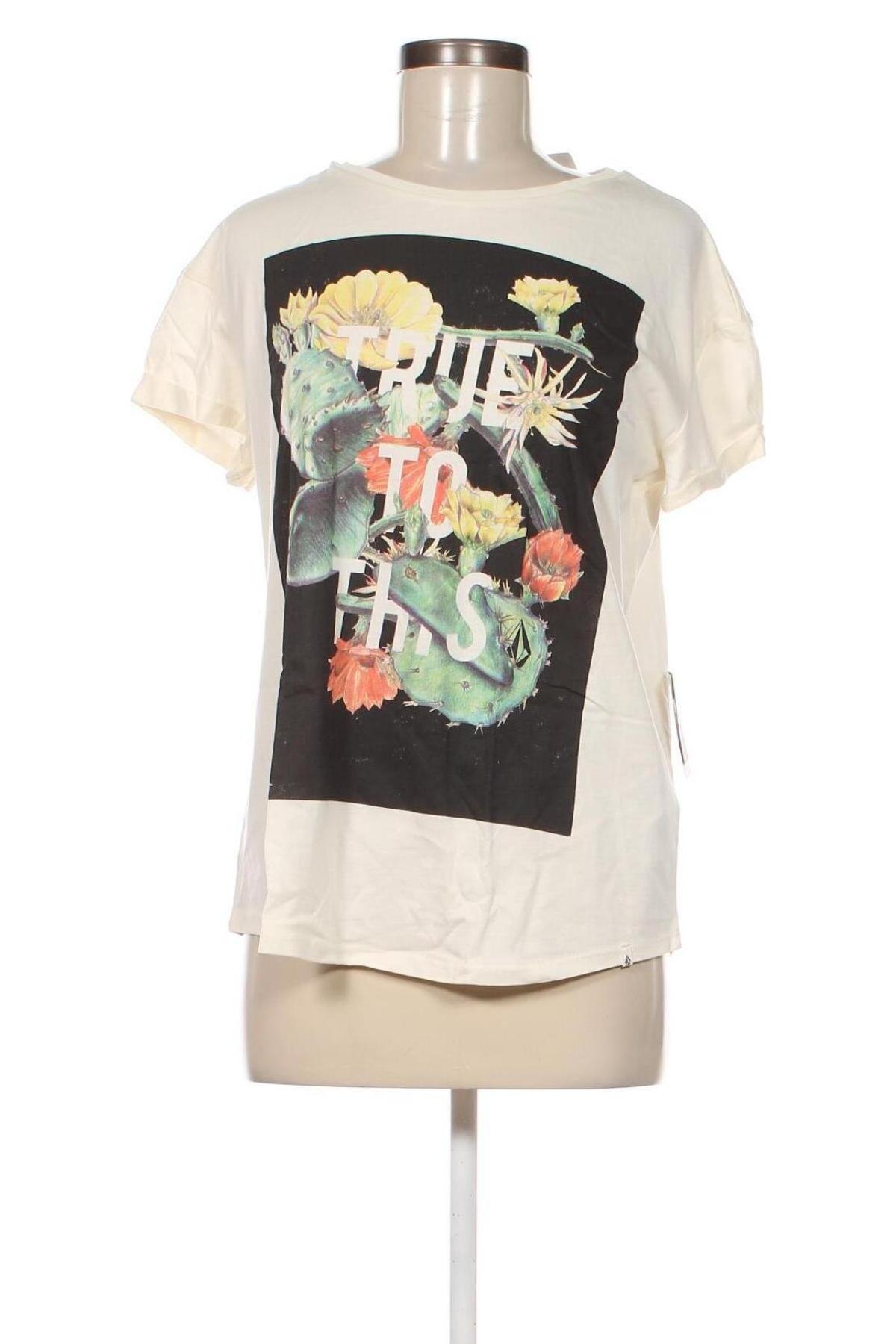 Damen T-Shirt Volcom, Größe S, Farbe Gelb, Preis 29,90 €