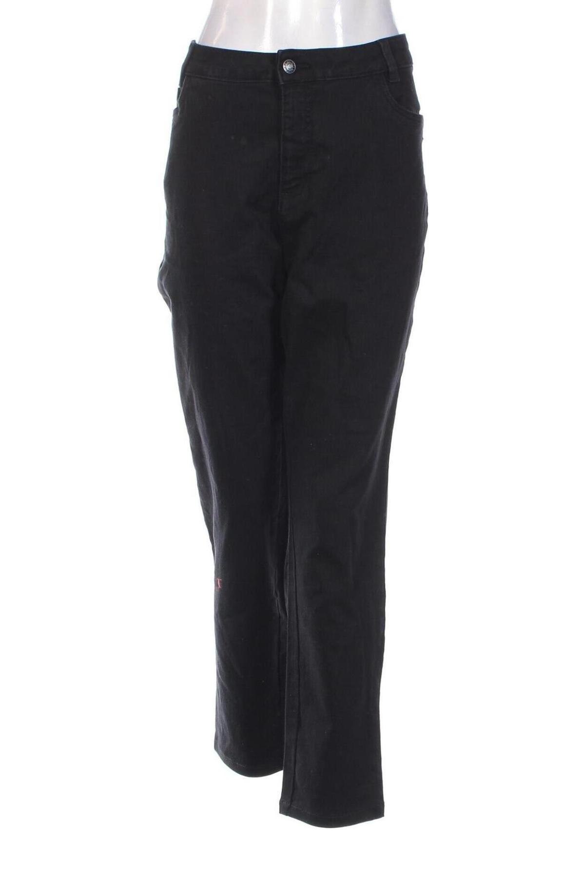 Γυναικείο Τζίν Gina Laura, Μέγεθος XL, Χρώμα Μαύρο, Τιμή 17,94 €