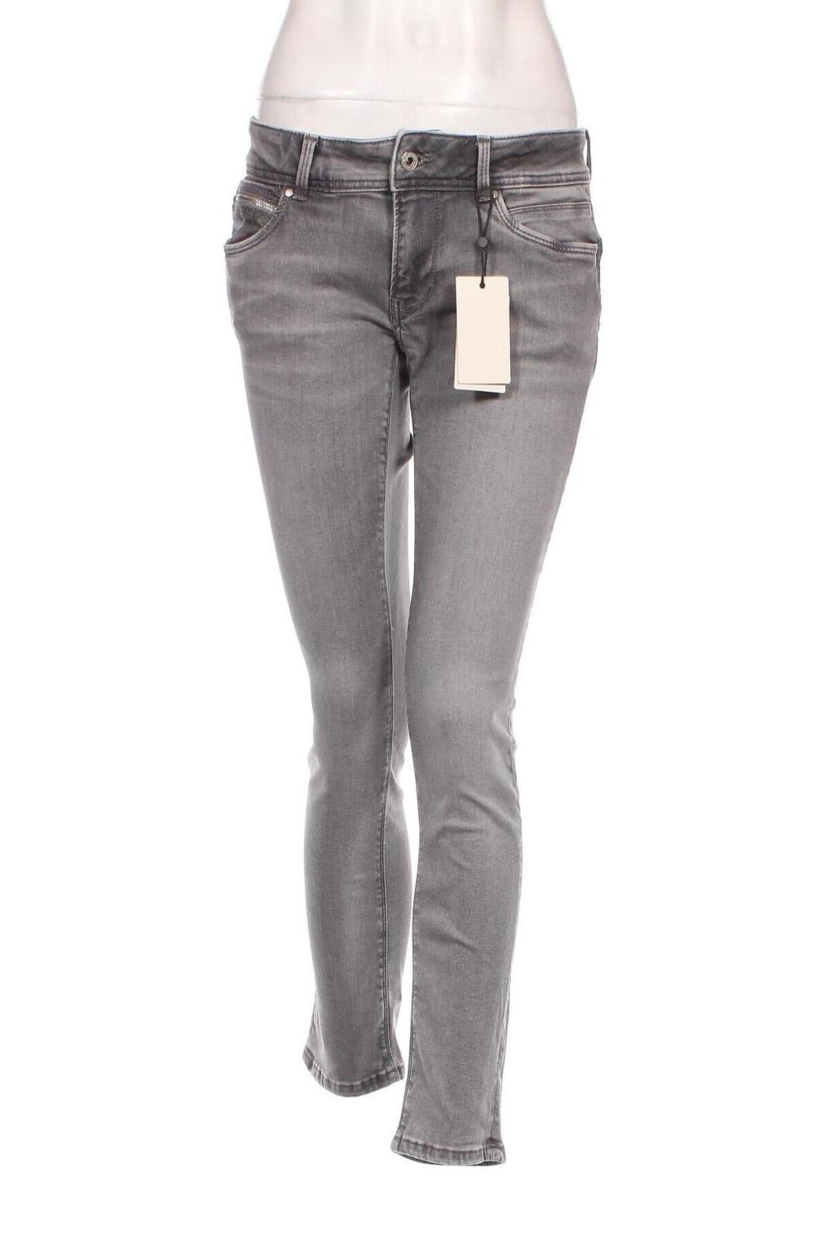 Дамски дънки Pepe Jeans, Размер M, Цвят Сив, Цена 77,28 лв.