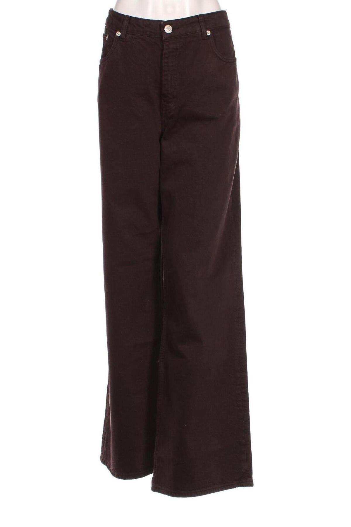 Dámské džíny  Zara, Velikost XL, Barva Hnědá, Cena  783,00 Kč