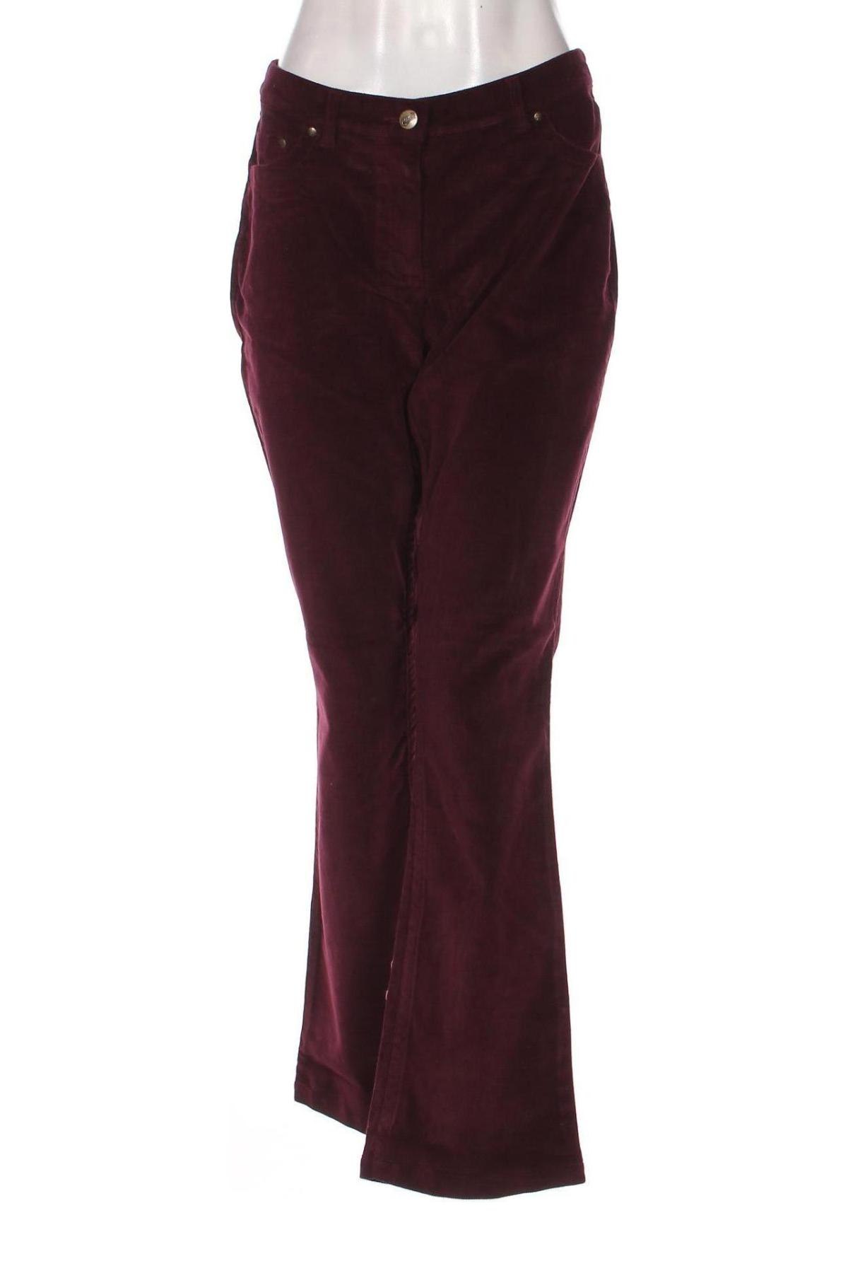 Pantaloni de velvet de femei Cheer, Mărime M, Culoare Roșu, Preț 46,91 Lei