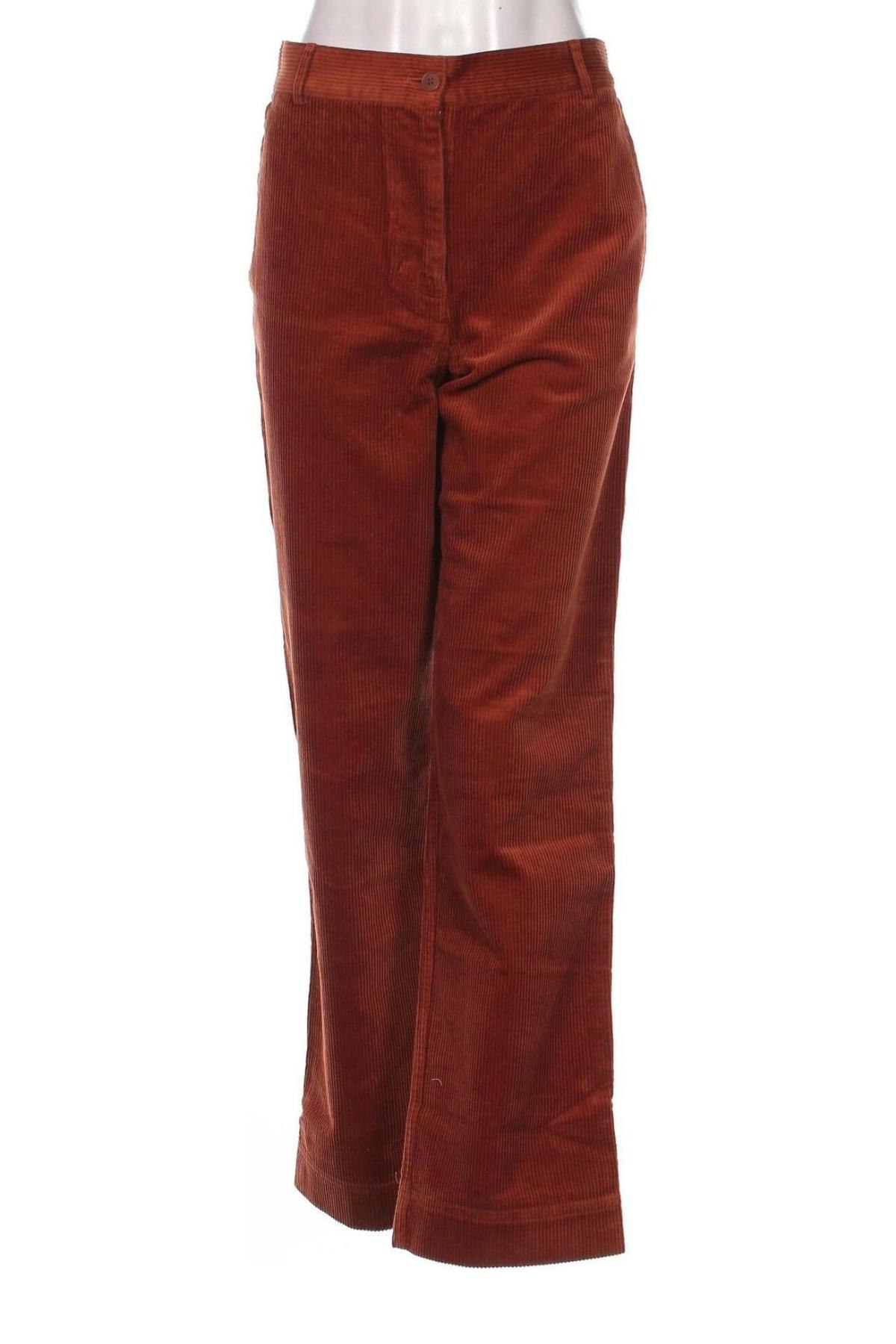 Pantaloni de velvet de femei Comptoir Des Cotonniers, Mărime L, Culoare Maro, Preț 43,98 Lei