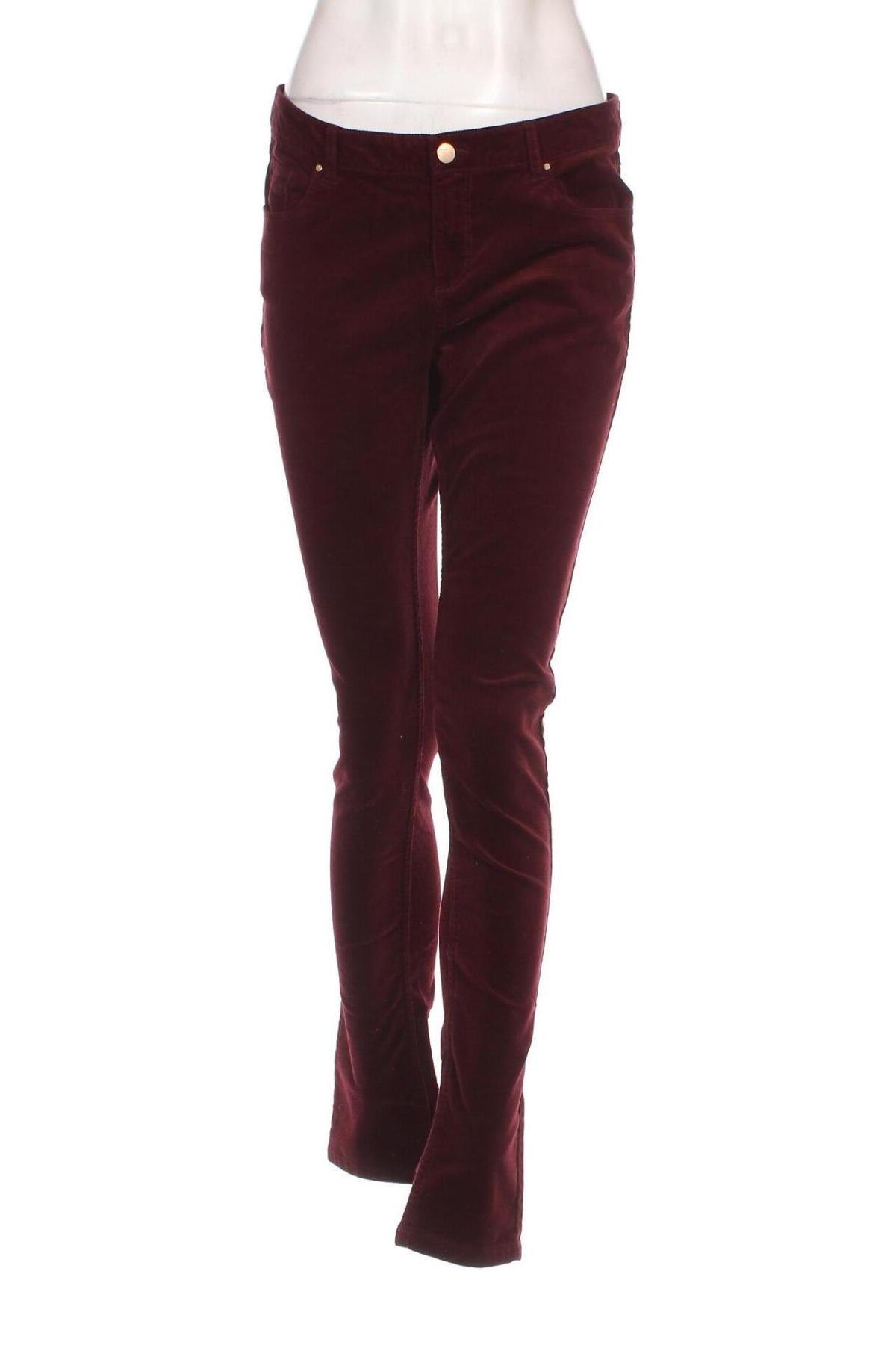 Pantaloni de velvet de femei Etam, Mărime M, Culoare Roșu, Preț 42,93 Lei