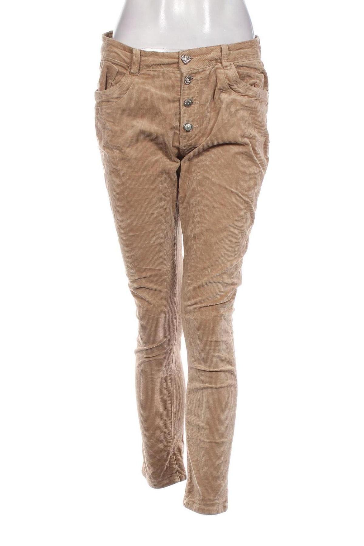 Damen Cordhose Jewelly, Größe L, Farbe Beige, Preis € 3,03