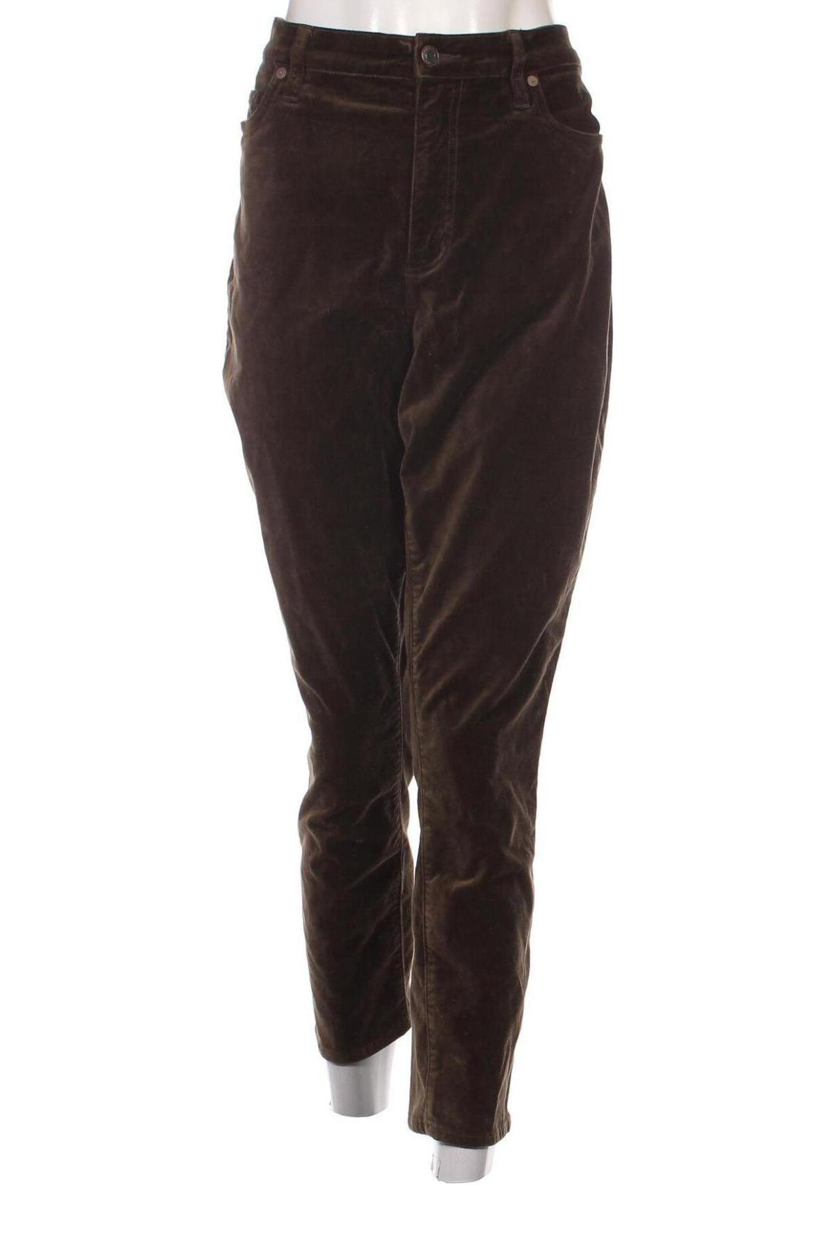 Γυναικείο κοτλέ παντελόνι Lands' End, Μέγεθος XL, Χρώμα Καφέ, Τιμή 6,64 €