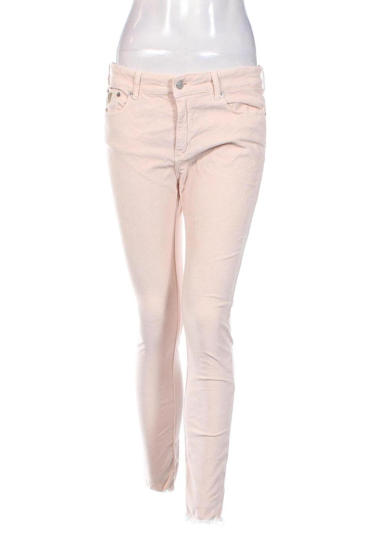Pantaloni de velvet de femei Lois, Mărime M, Culoare Roz, Preț 29,01 Lei