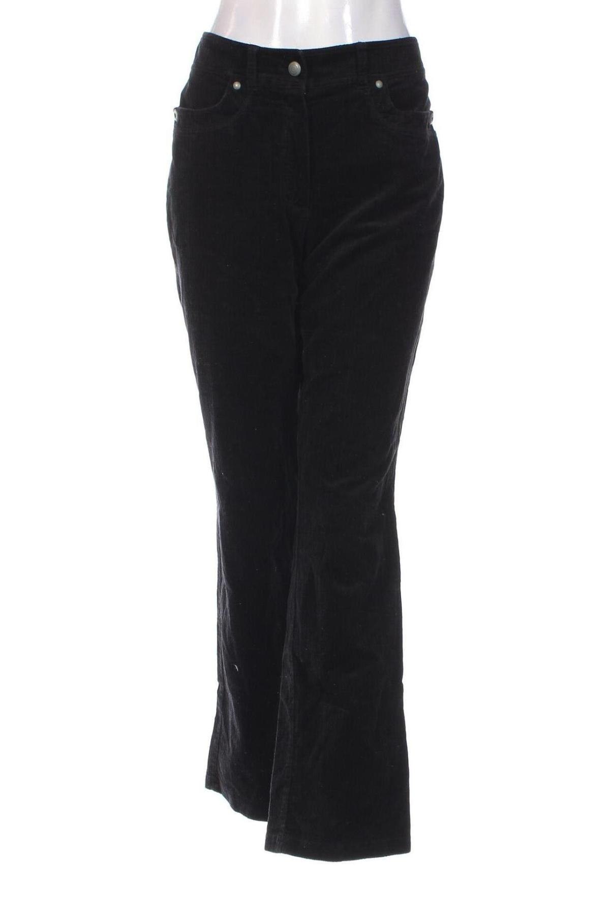 Pantaloni de velvet de femei Steilmann, Mărime L, Culoare Negru, Preț 17,17 Lei