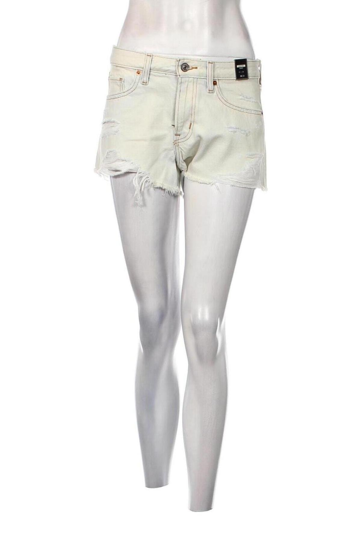 Γυναικείο κοντό παντελόνι Abercrombie & Fitch, Μέγεθος XS, Χρώμα Εκρού, Τιμή 21,03 €