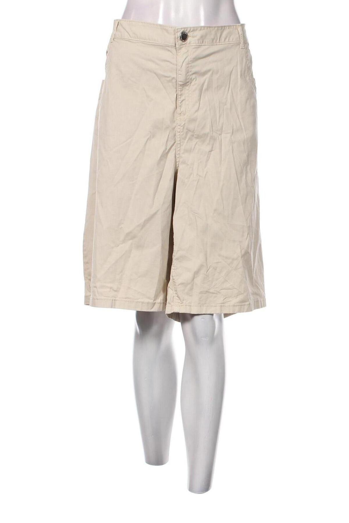 Γυναικείο κοντό παντελόνι Ms Mode, Μέγεθος 3XL, Χρώμα  Μπέζ, Τιμή 8,11 €