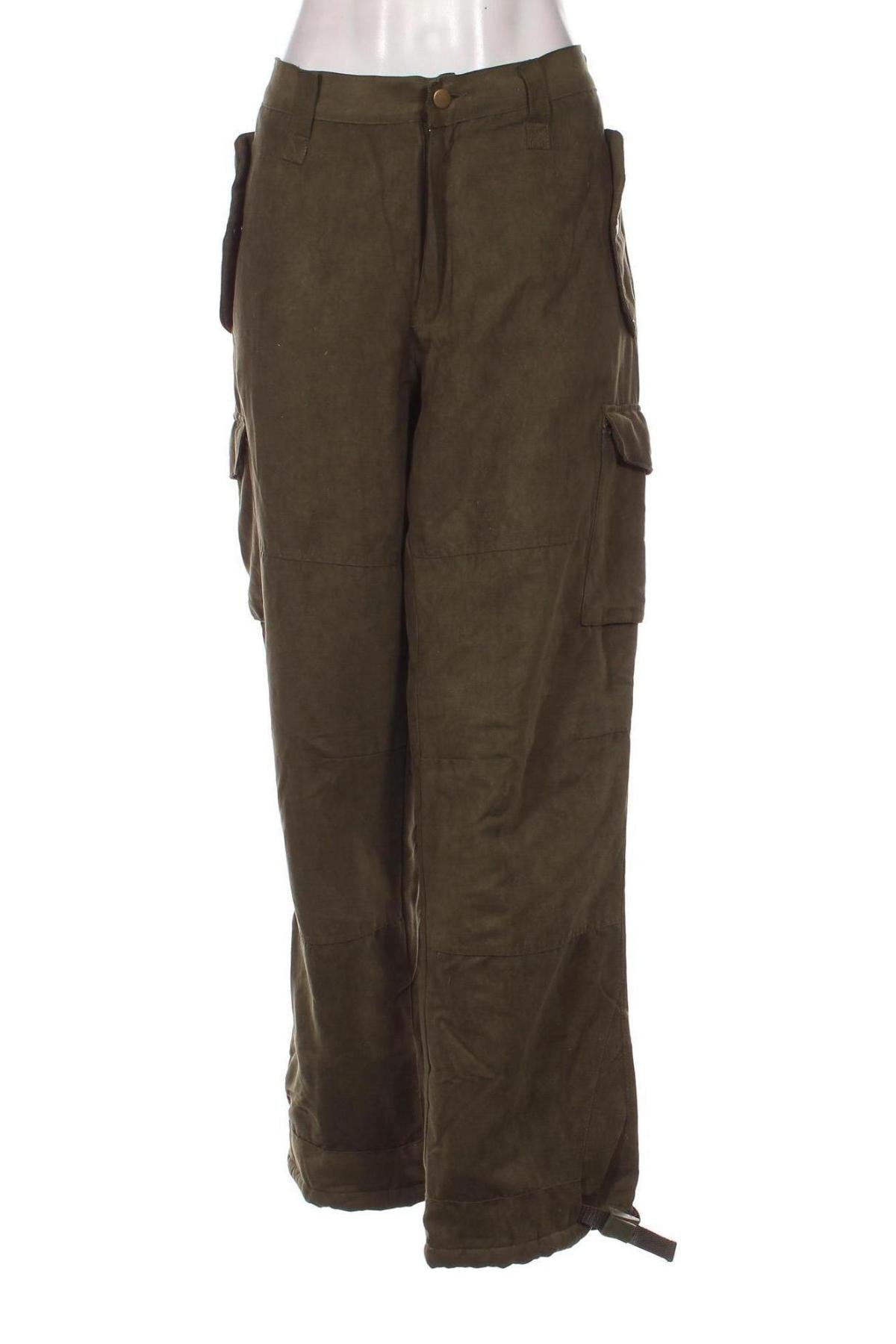 Pantaloni de femei, Mărime L, Culoare Verde, Preț 95,39 Lei