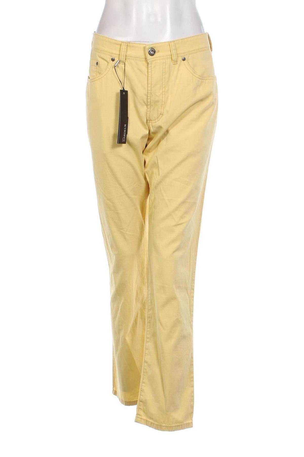 Γυναικείο παντελόνι Atelier GARDEUR, Μέγεθος XL, Χρώμα Κίτρινο, Τιμή 74,76 €
