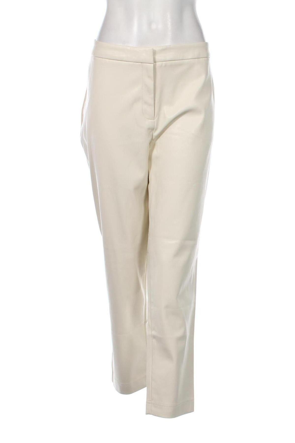 Pantaloni de femei Cortefiel, Mărime XL, Culoare Ecru, Preț 62,14 Lei
