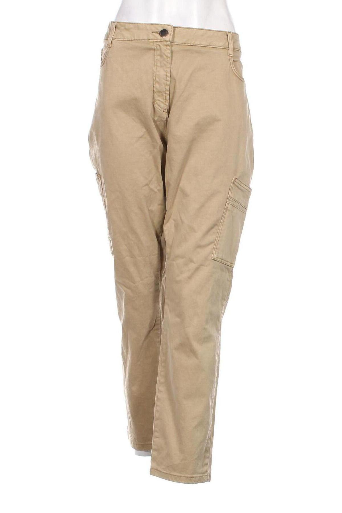 Дамски панталон Gina Benotti, Размер XXL, Цвят Бежов, Цена 15,66 лв.