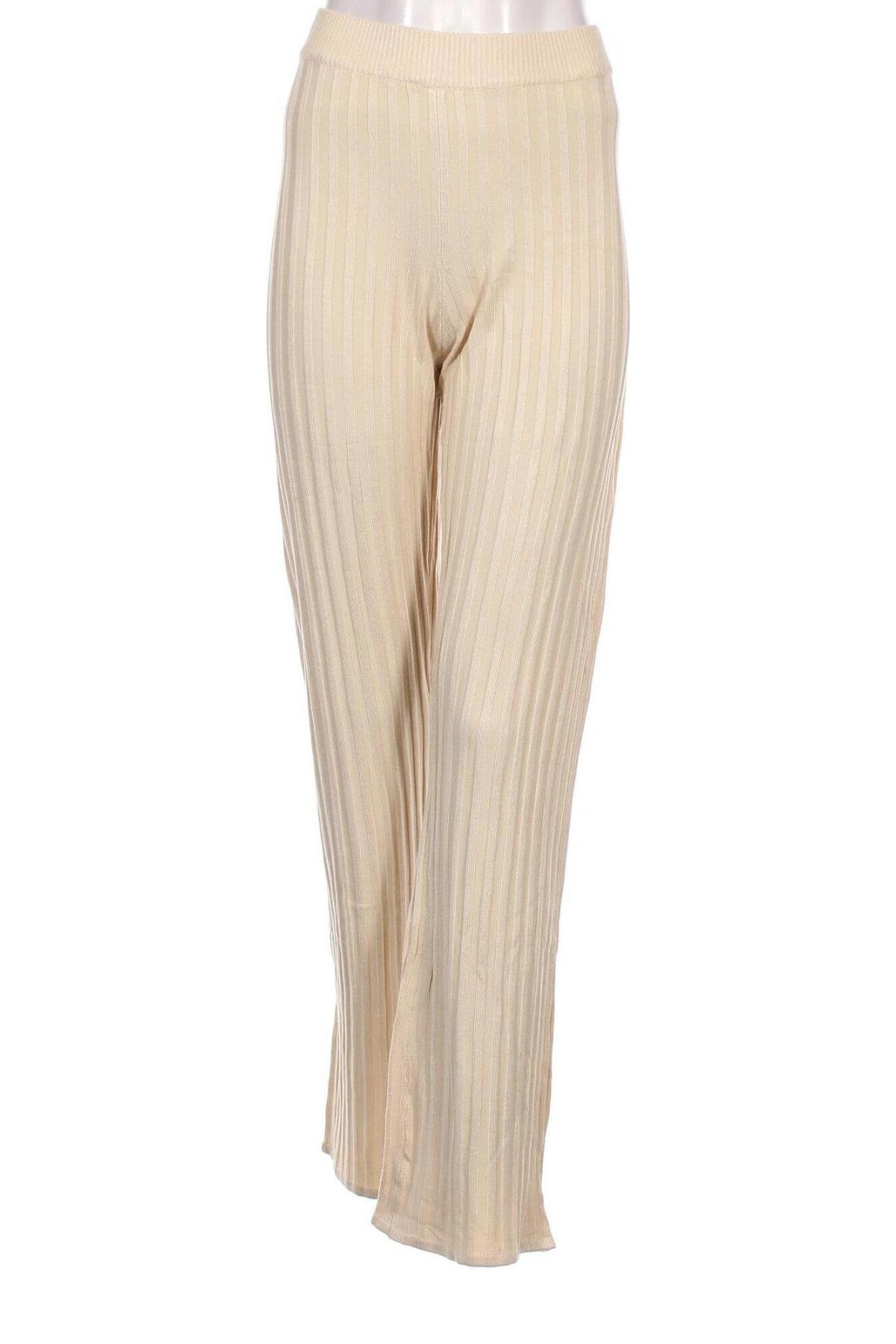 Дамски панталон Gina Tricot, Размер XL, Цвят Екрю, Цена 8,10 лв.