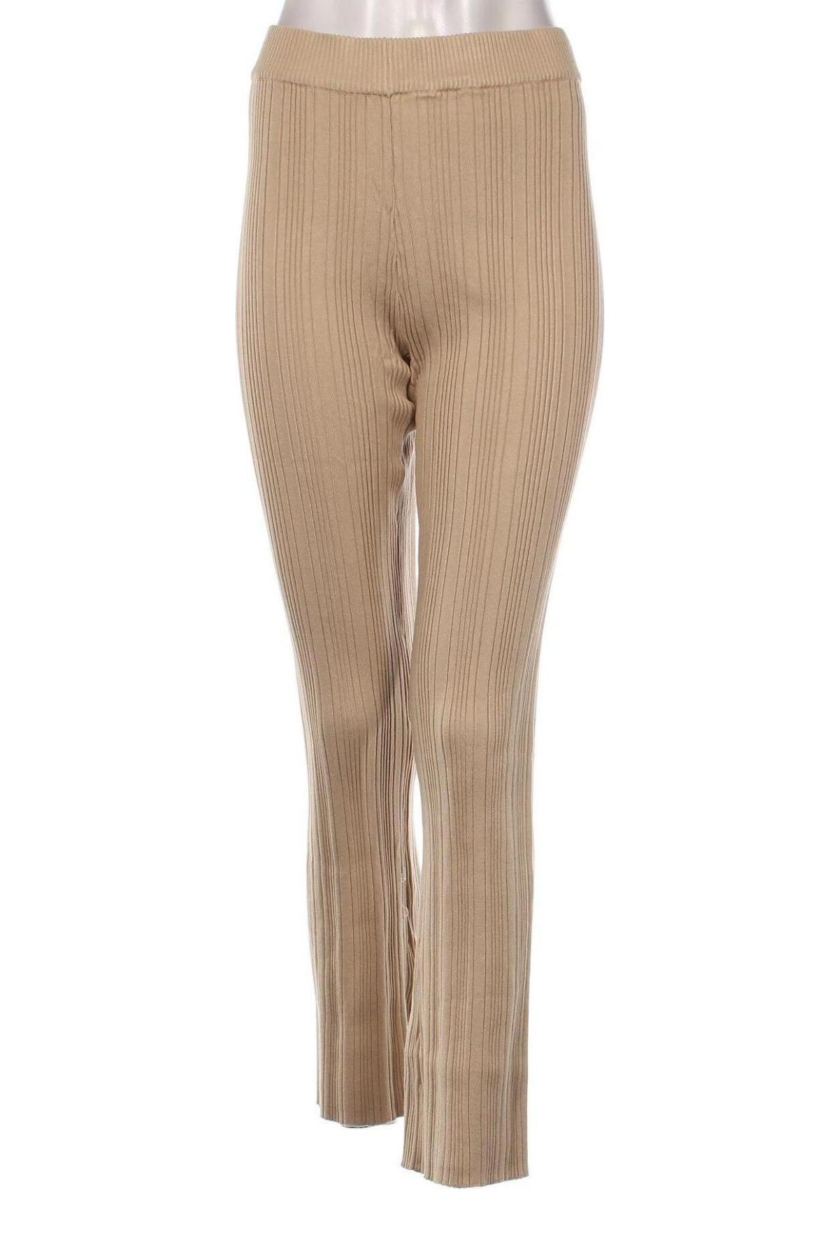 Pantaloni de femei Gina Tricot, Mărime XL, Culoare Bej, Preț 55,07 Lei