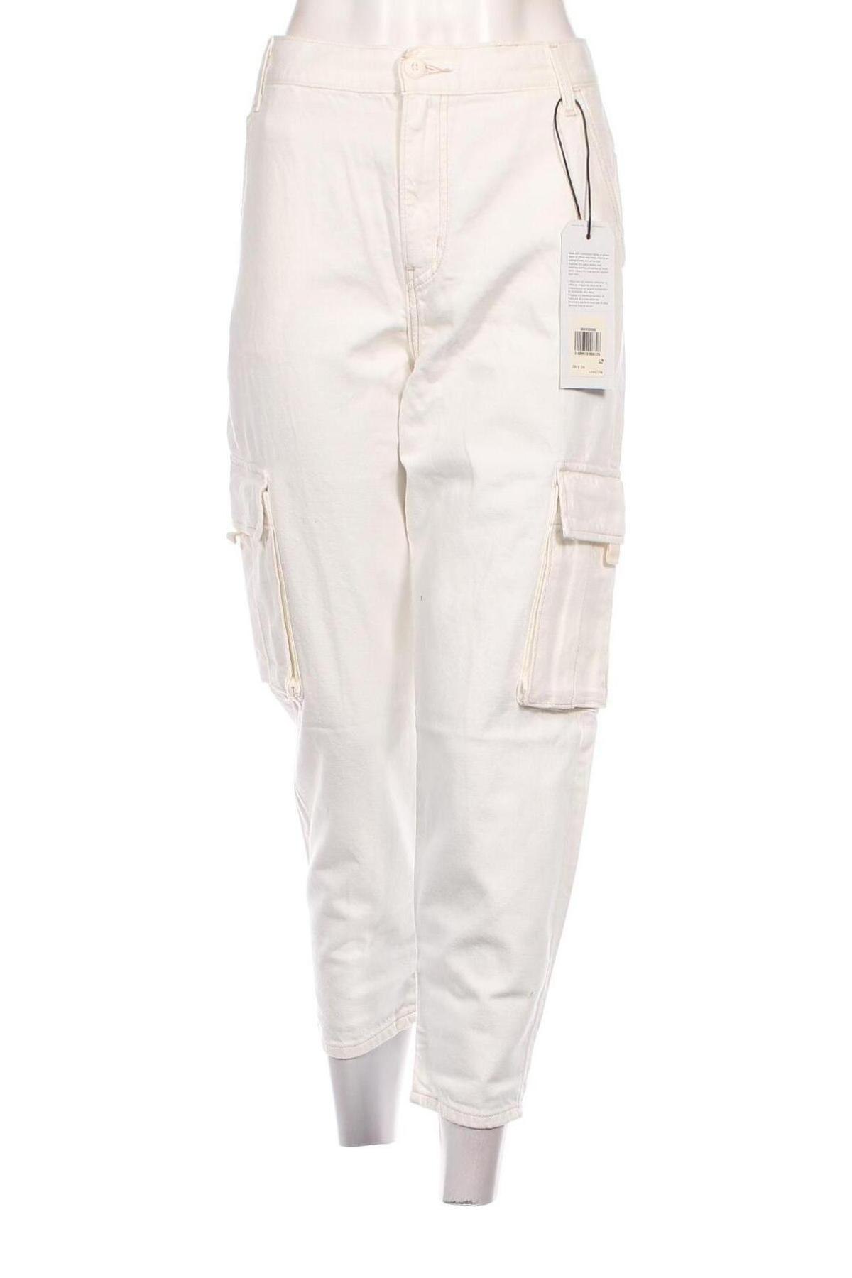 Γυναικείο παντελόνι Levi's, Μέγεθος M, Χρώμα Λευκό, Τιμή 54,64 €