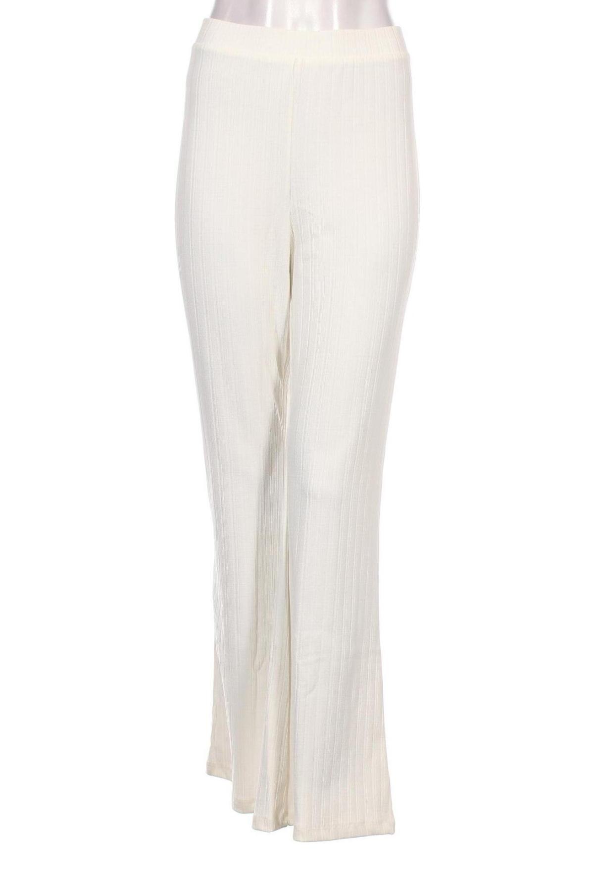 Γυναικείο παντελόνι Monki, Μέγεθος XL, Χρώμα Εκρού, Τιμή 8,84 €