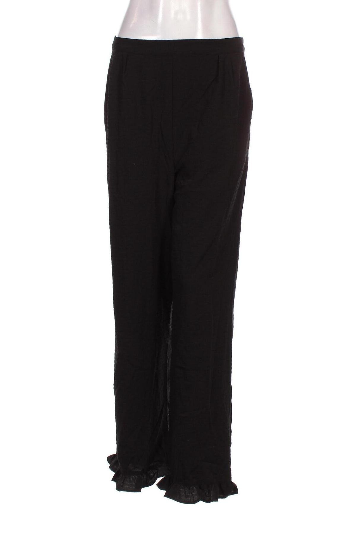 Γυναικείο παντελόνι Pieces, Μέγεθος L, Χρώμα Μαύρο, Τιμή 10,86 €