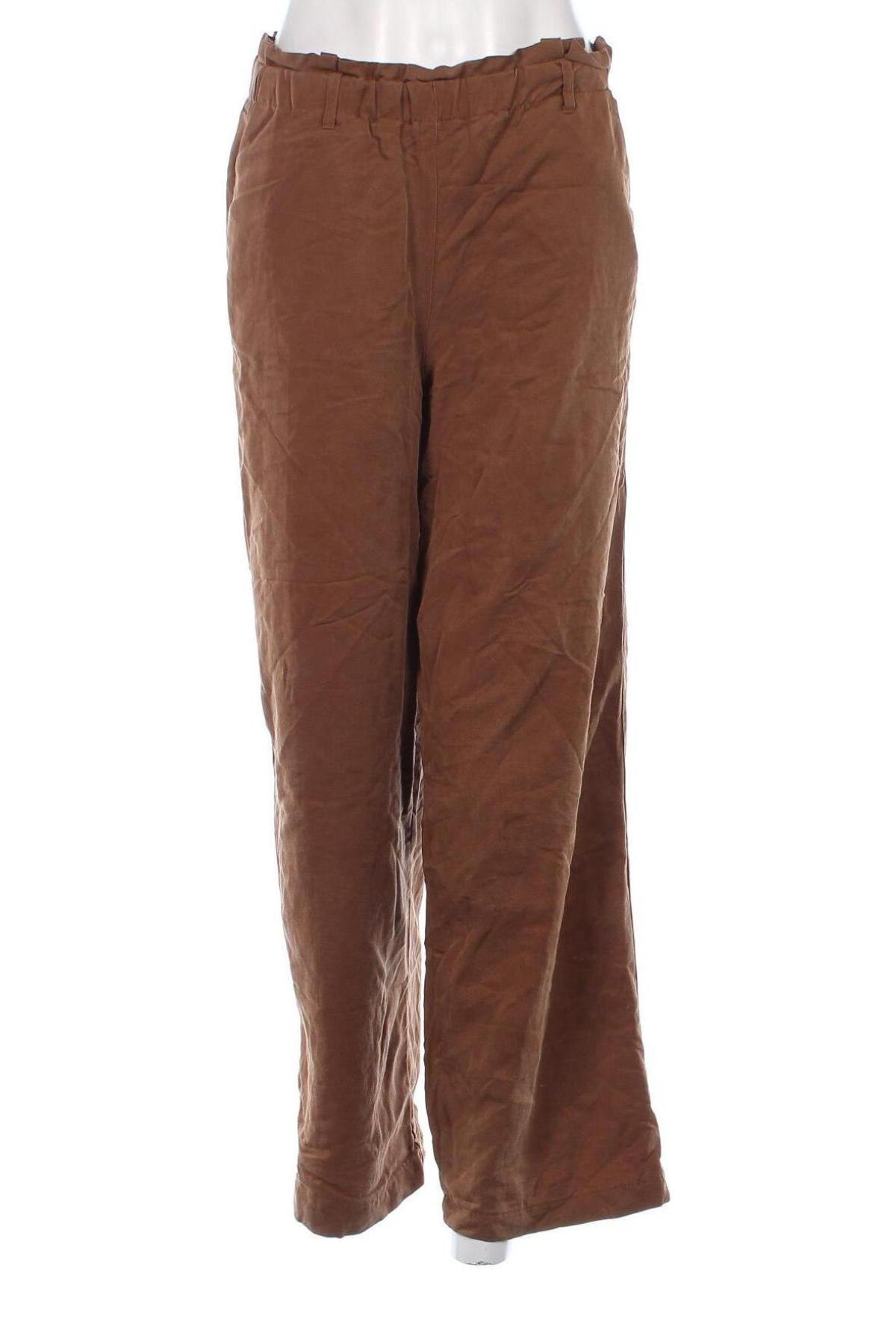 Pantaloni de femei Pieces, Mărime S, Culoare Maro, Preț 19,74 Lei
