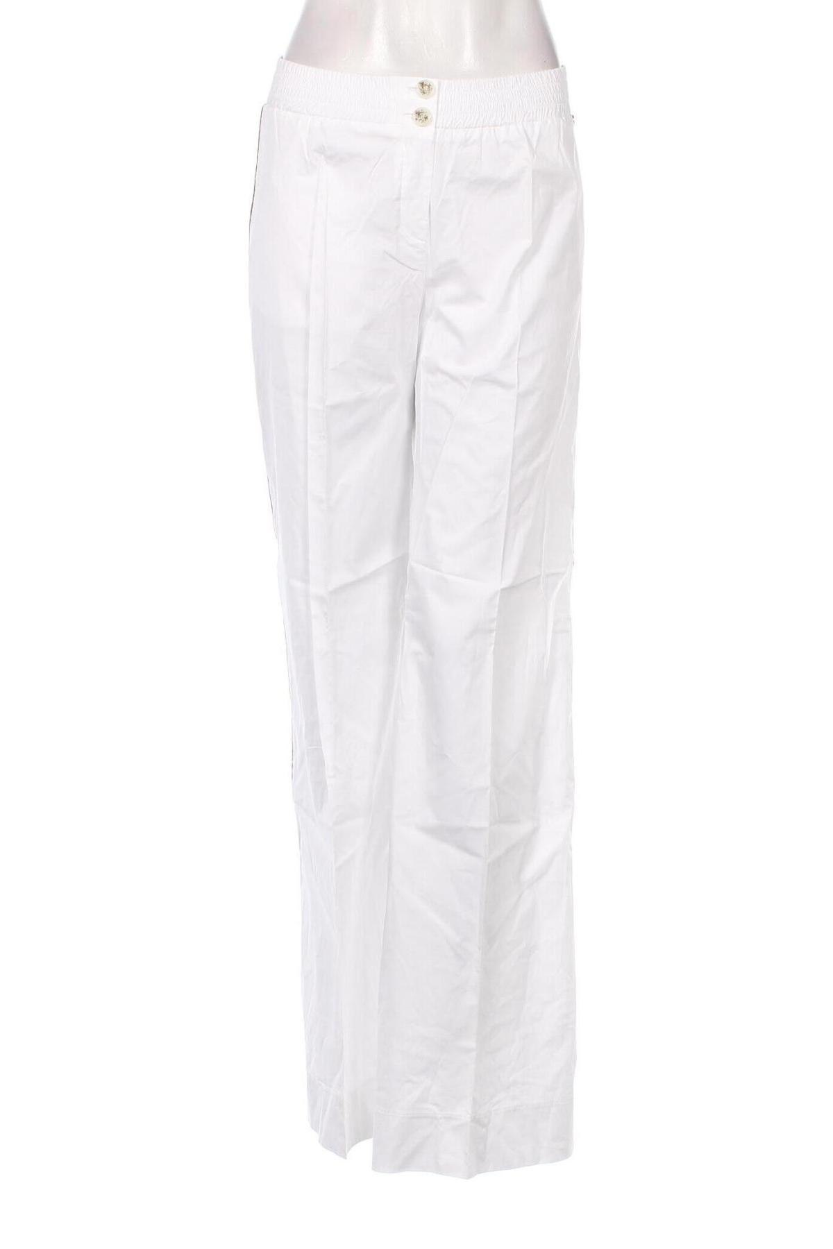 Damskie spodnie TWINSET, Rozmiar L, Kolor Biały, Cena 335,74 zł