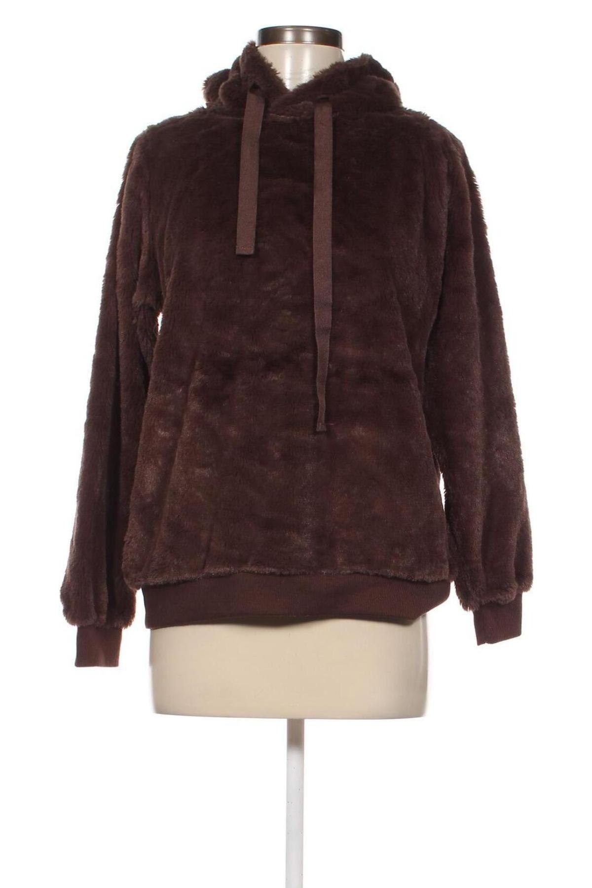 Damen Fleece Sweatshirt Janina, Größe M, Farbe Braun, Preis 8,27 €