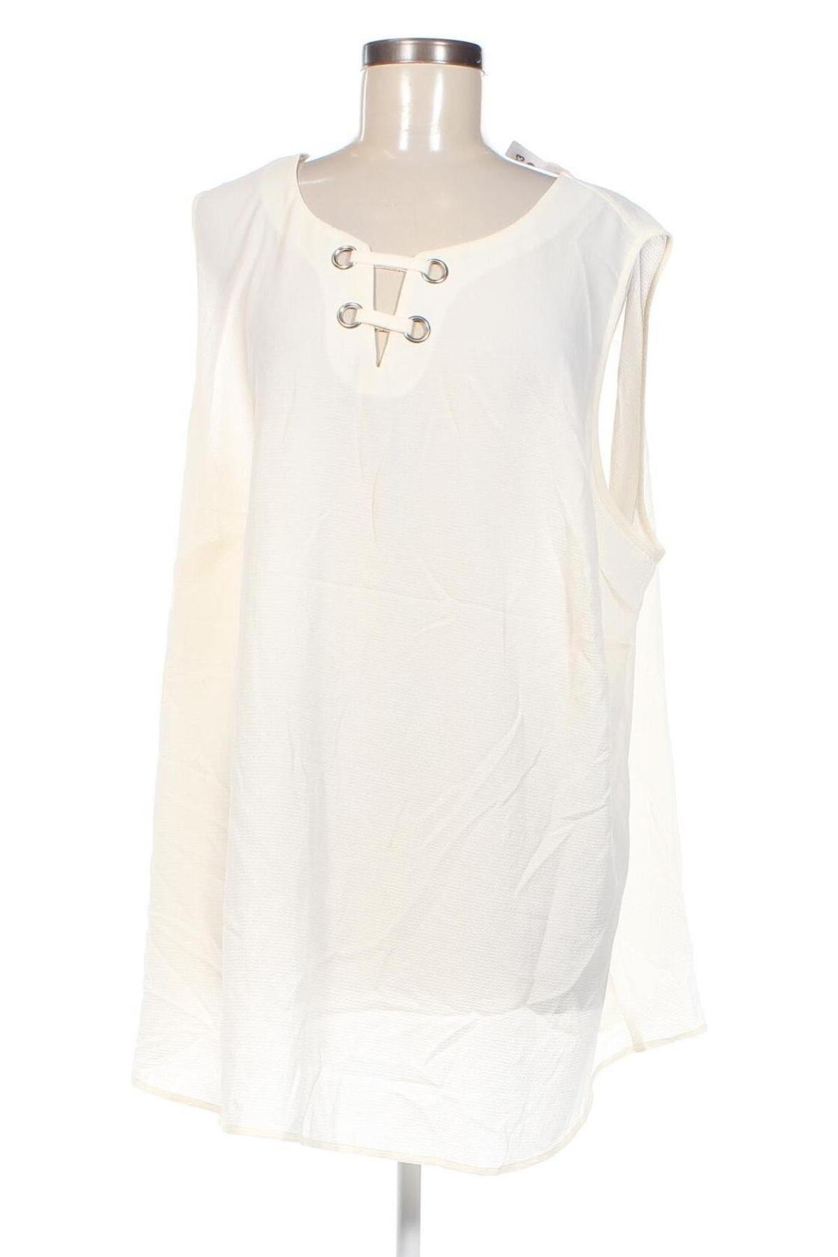 Γυναικείο αμάνικο μπλουζάκι, Μέγεθος 3XL, Χρώμα Λευκό, Τιμή 8,04 €