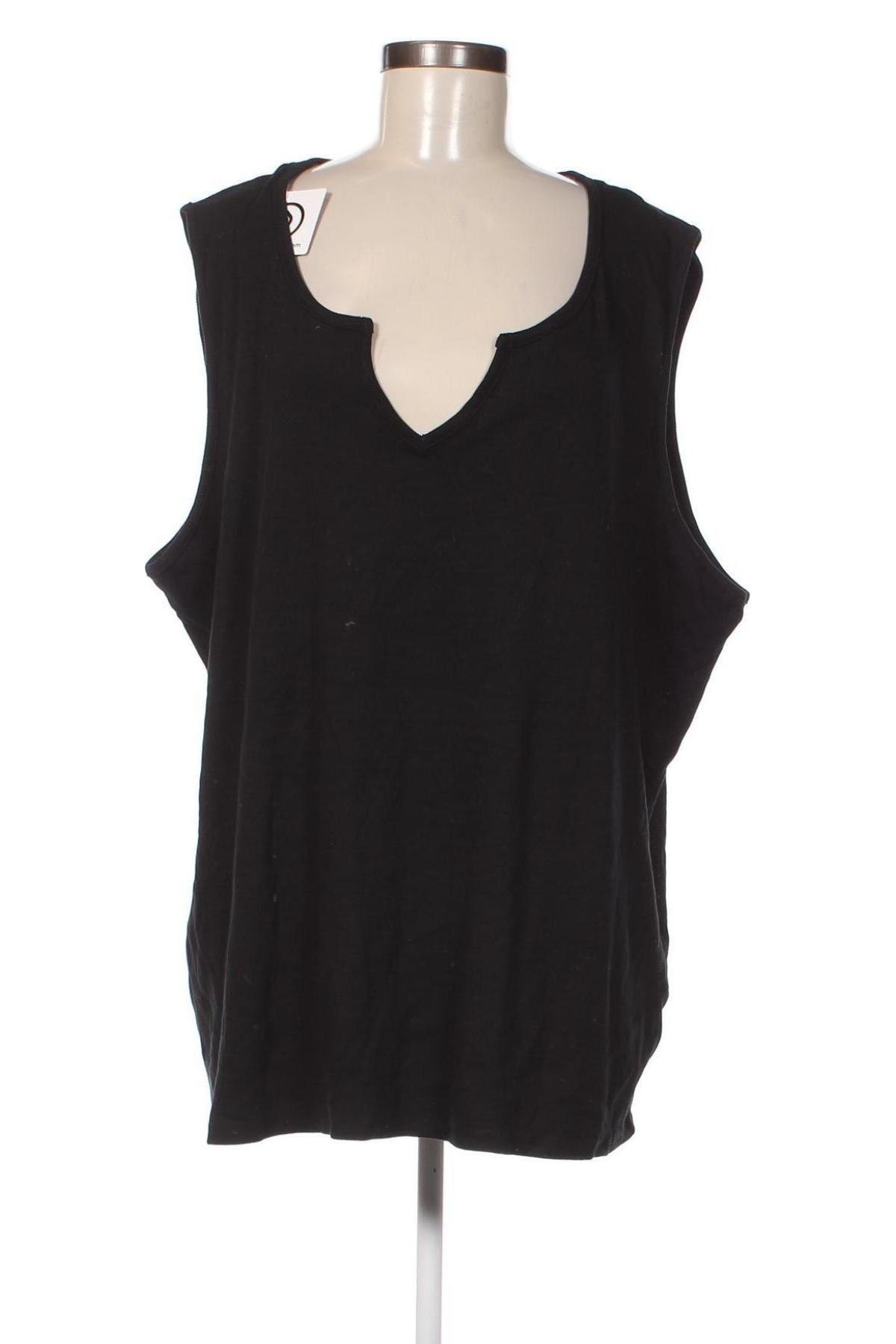 Γυναικείο αμάνικο μπλουζάκι Avella, Μέγεθος 3XL, Χρώμα Μαύρο, Τιμή 6,24 €