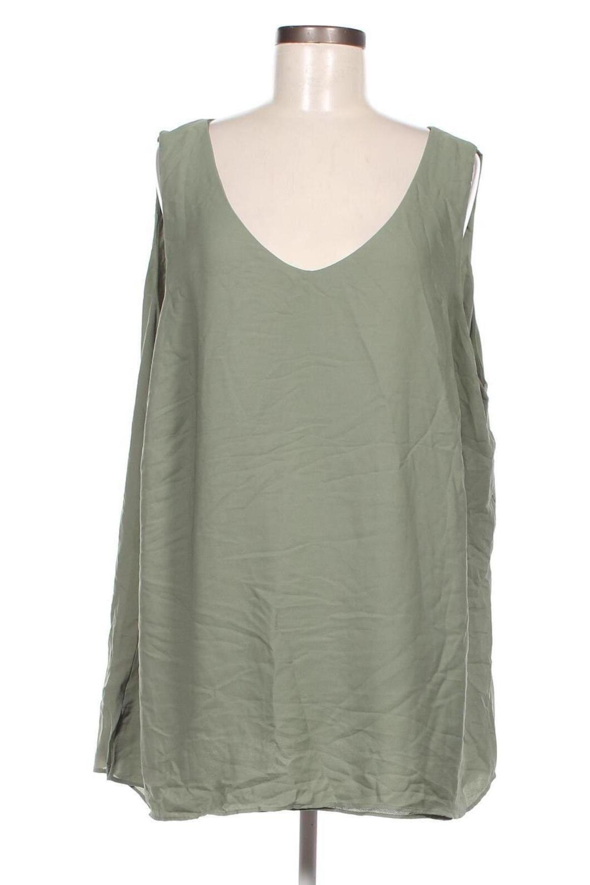 Γυναικείο αμάνικο μπλουζάκι Beme, Μέγεθος 3XL, Χρώμα Πράσινο, Τιμή 6,62 €
