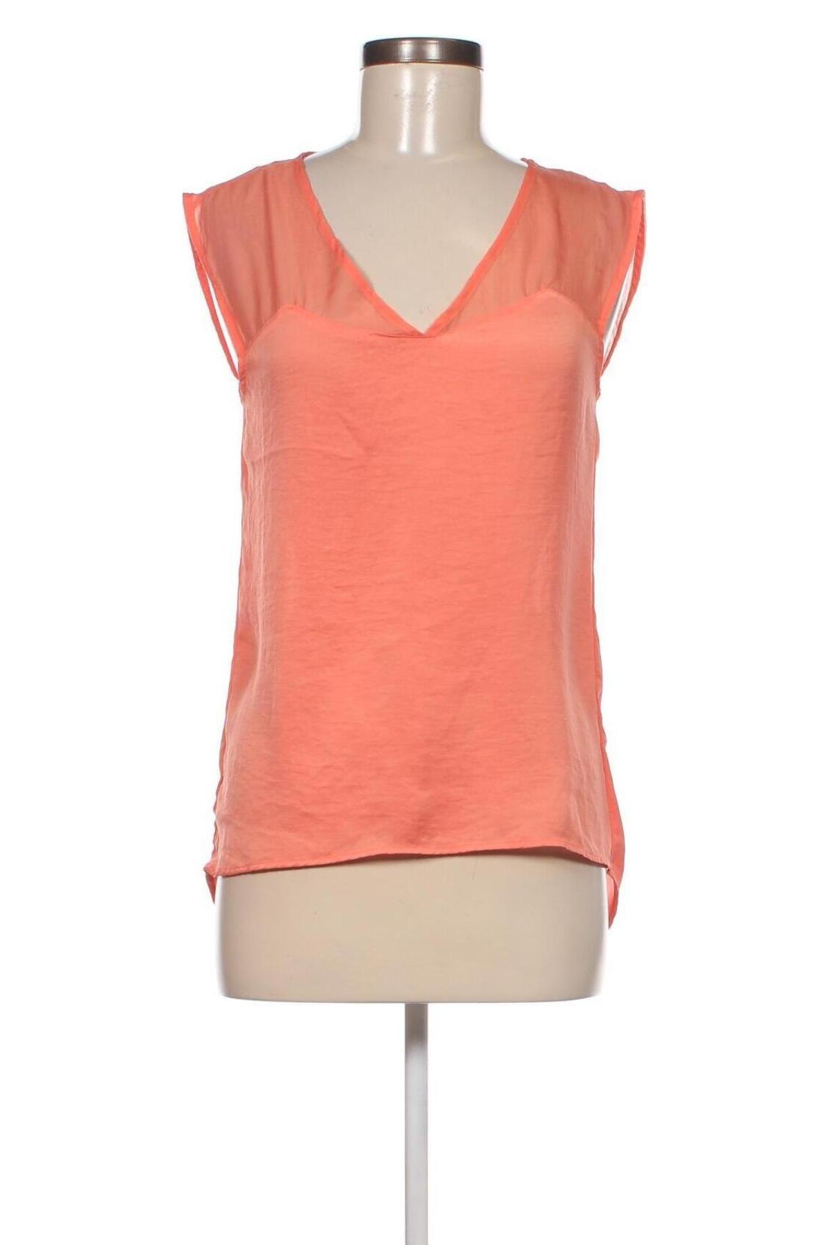 Γυναικείο αμάνικο μπλουζάκι Bershka, Μέγεθος L, Χρώμα Πορτοκαλί, Τιμή 6,62 €