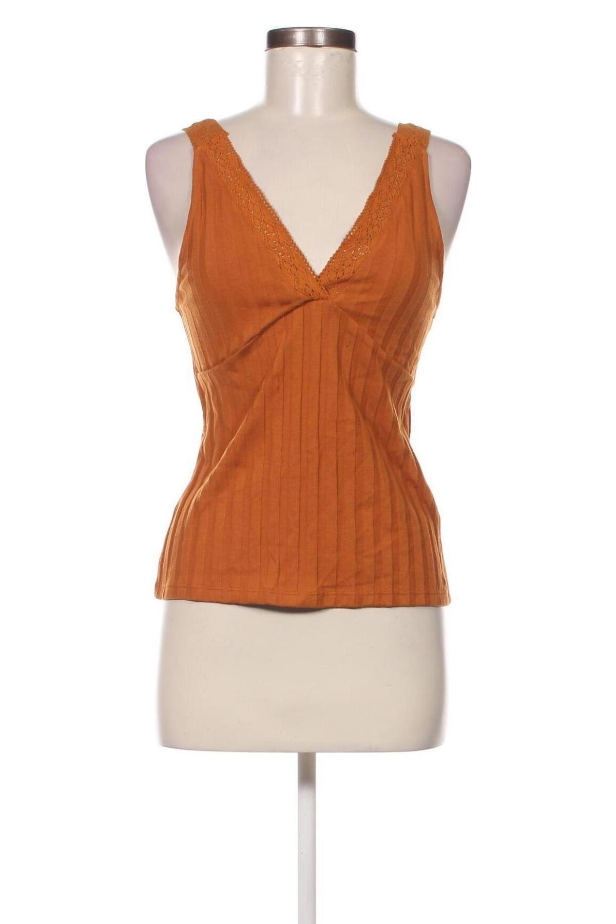 Γυναικείο αμάνικο μπλουζάκι Etam, Μέγεθος M, Χρώμα Πορτοκαλί, Τιμή 14,95 €