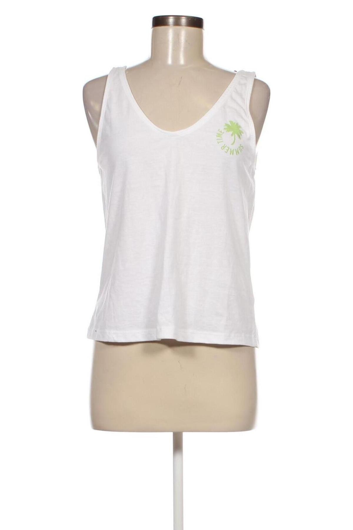 Γυναικείο αμάνικο μπλουζάκι Lefties, Μέγεθος S, Χρώμα Λευκό, Τιμή 4,76 €