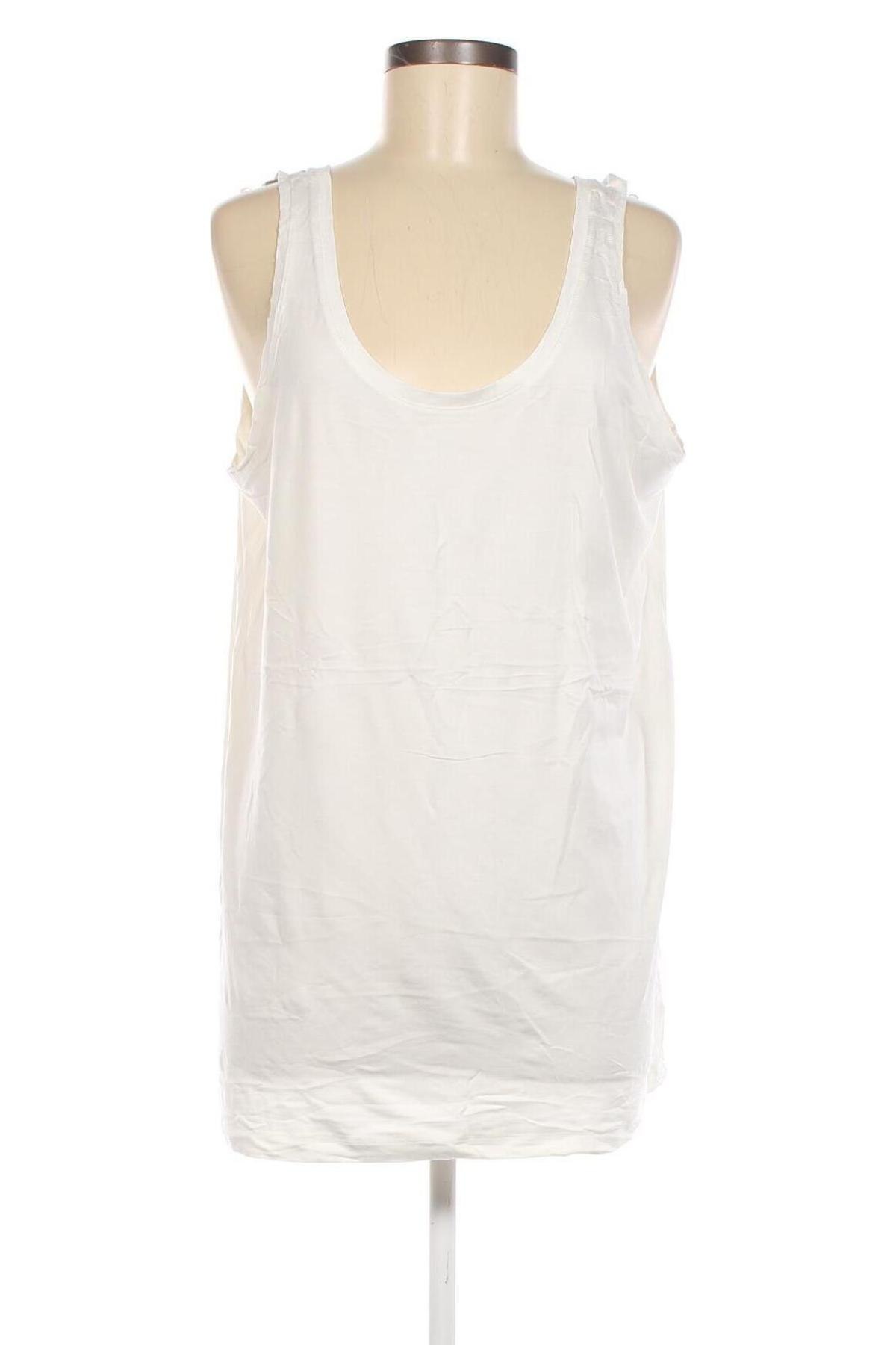 Γυναικείο αμάνικο μπλουζάκι Ms Mode, Μέγεθος XXL, Χρώμα Λευκό, Τιμή 5,71 €