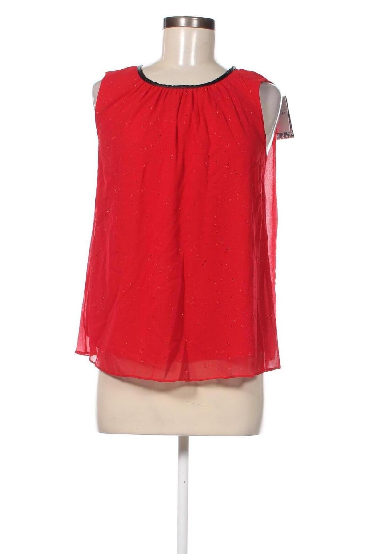 Γυναικείο αμάνικο μπλουζάκι Naf Naf, Μέγεθος M, Χρώμα Κόκκινο, Τιμή 14,95 €