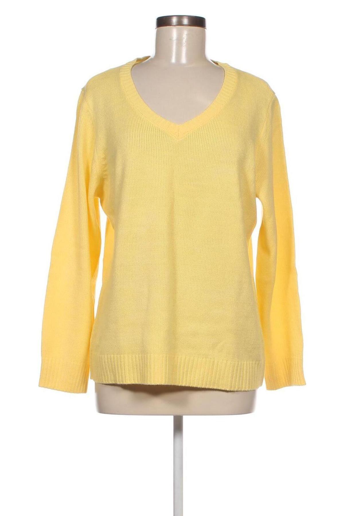 Дамски пуловер, Размер XL, Цвят Жълт, Цена 18,85 лв.