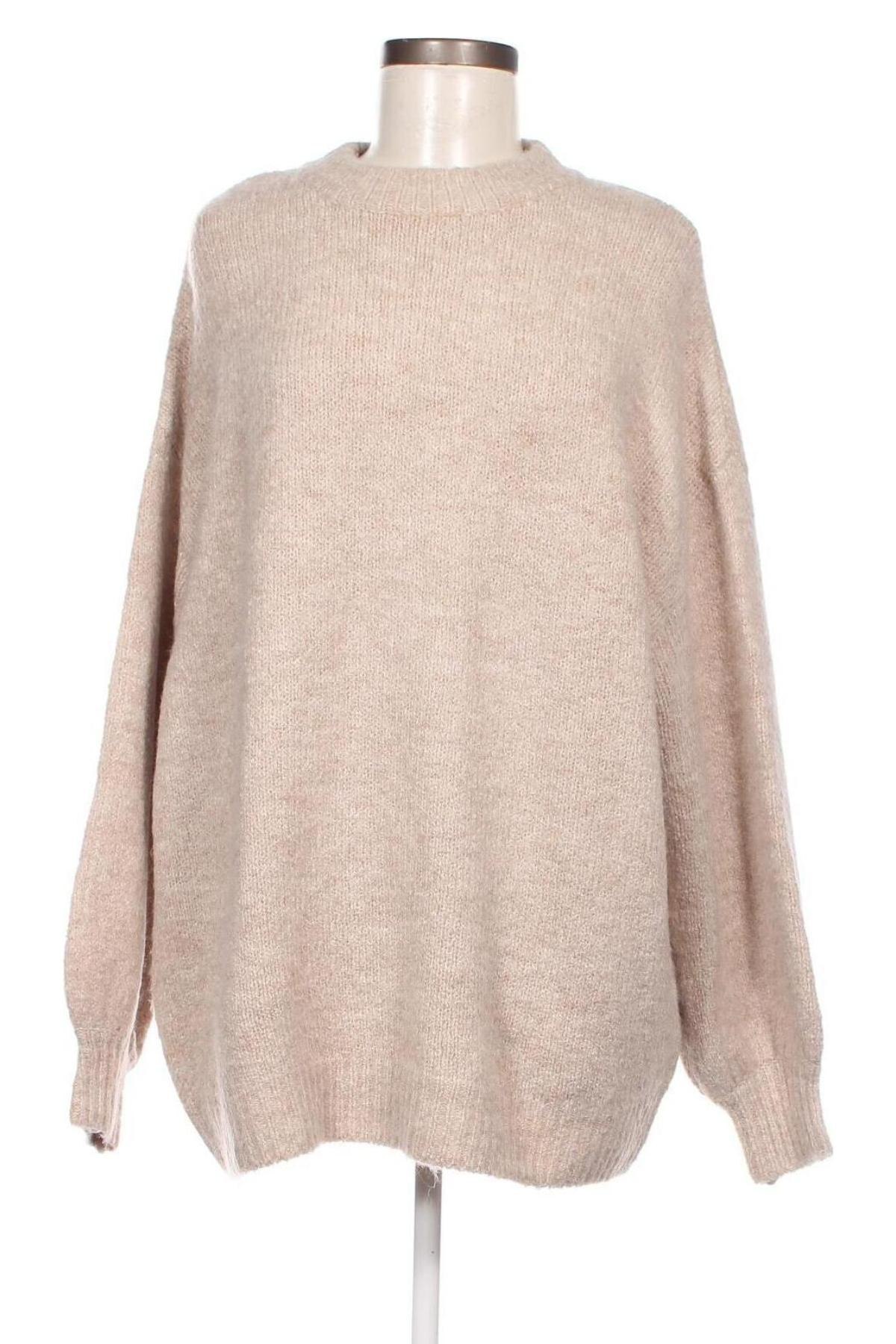 Дамски пуловер Bershka, Размер S, Цвят Бежов, Цена 20,70 лв.