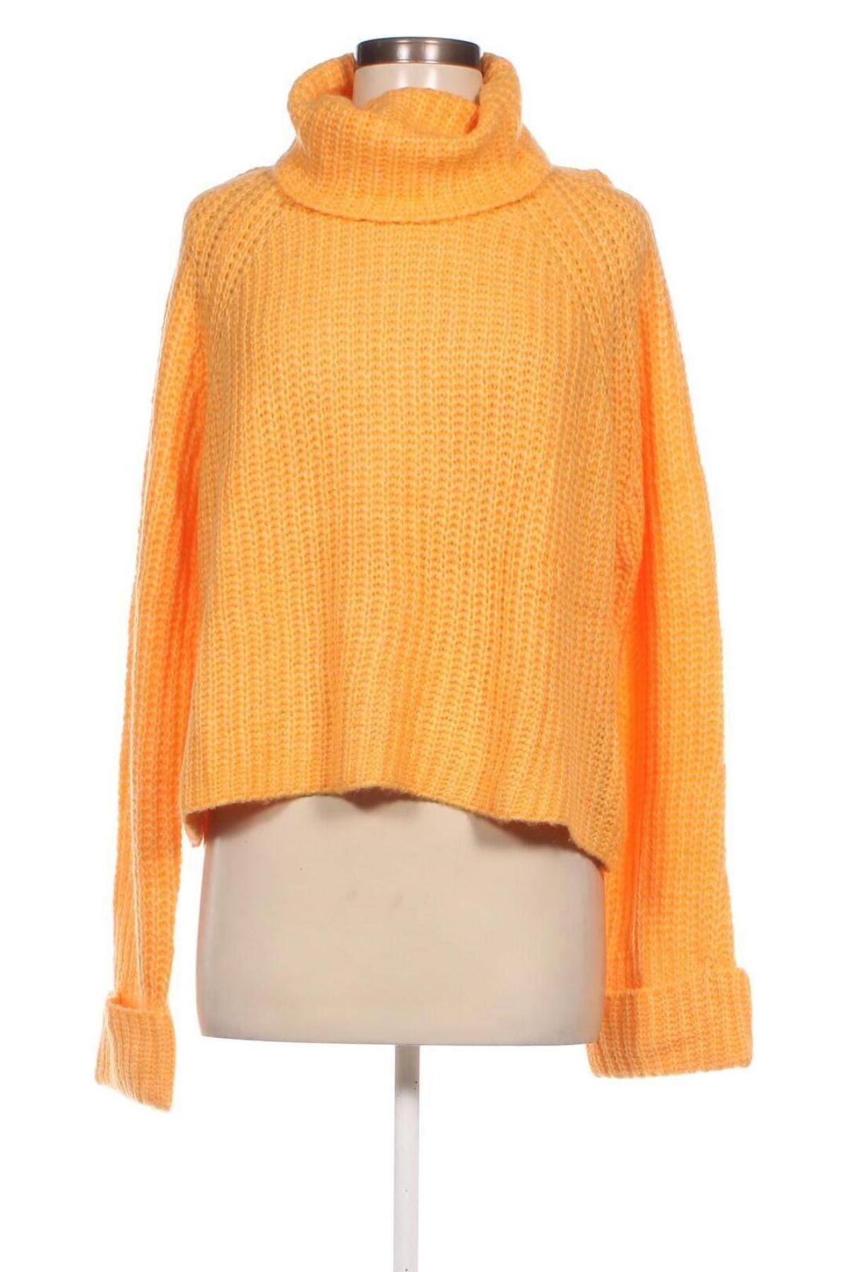 Дамски пуловер Bershka, Размер M, Цвят Жълт, Цена 20,70 лв.