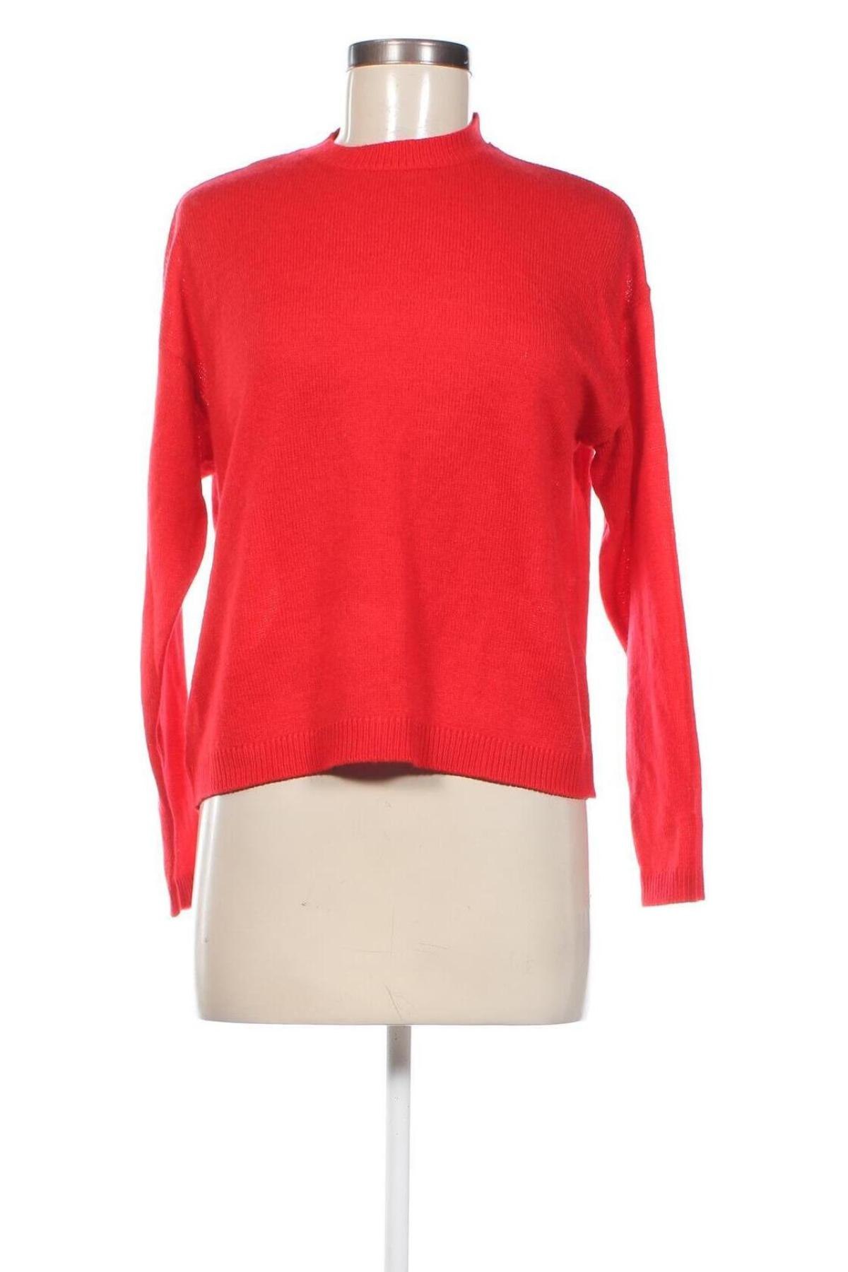 Дамски пуловер Bershka, Размер S, Цвят Червен, Цена 5,22 лв.