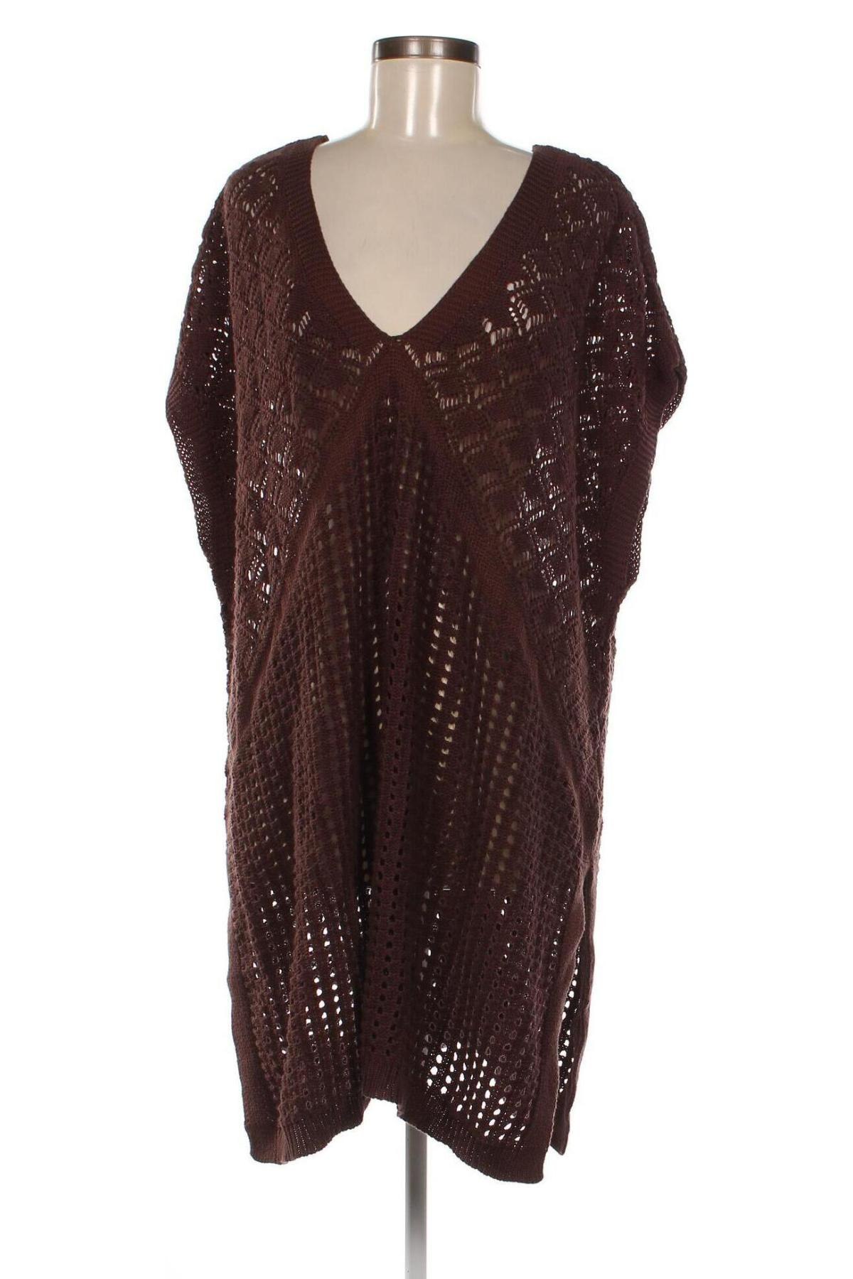 Γυναικείο πουλόβερ Bpc Bonprix Collection, Μέγεθος 3XL, Χρώμα Καφέ, Τιμή 12,20 €