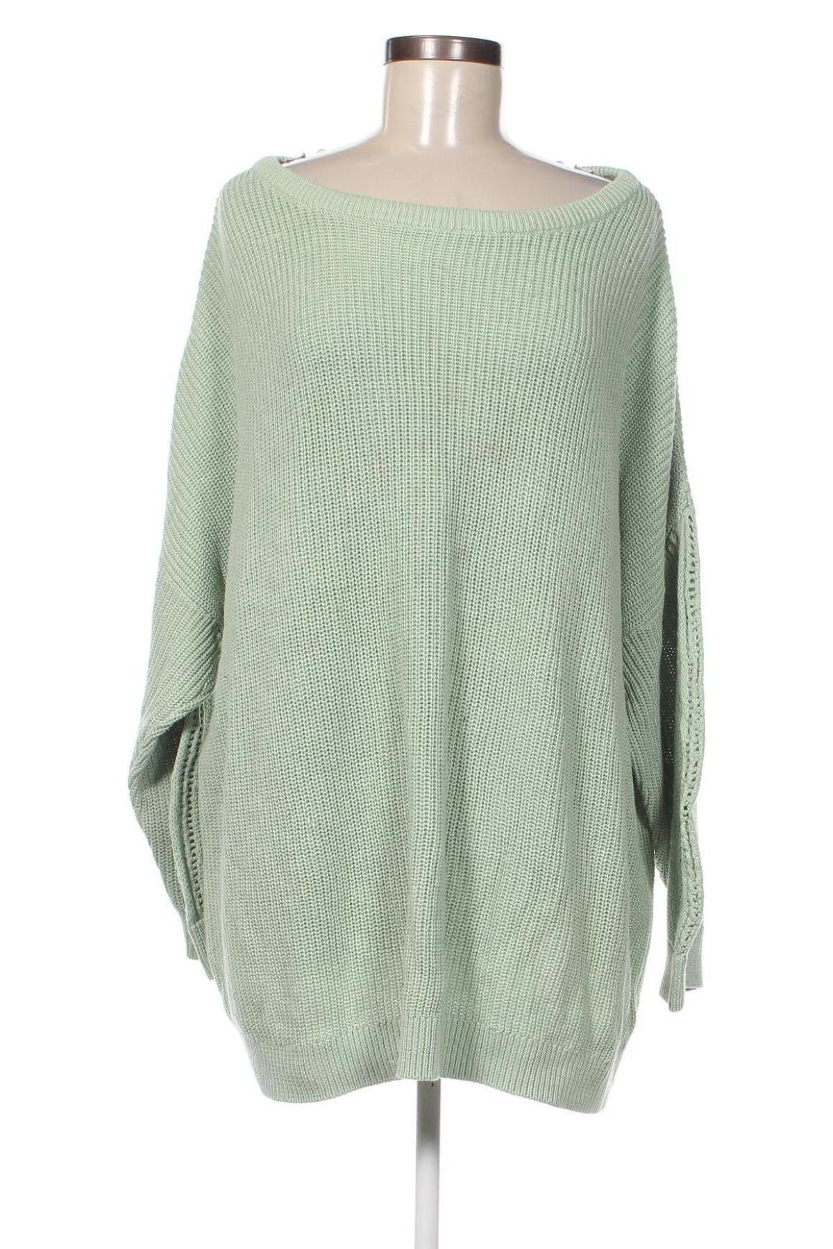 Дамски пуловер Bpc Bonprix Collection, Размер 3XL, Цвят Зелен, Цена 24,07 лв.