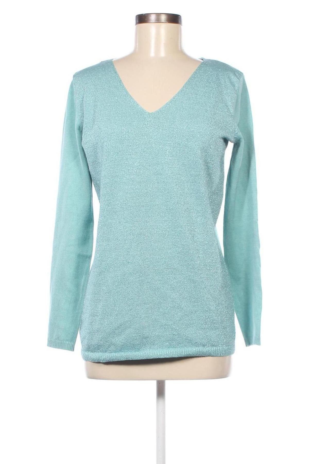 Дамски пуловер Cecilia Classics, Размер M, Цвят Зелен, Цена 9,28 лв.