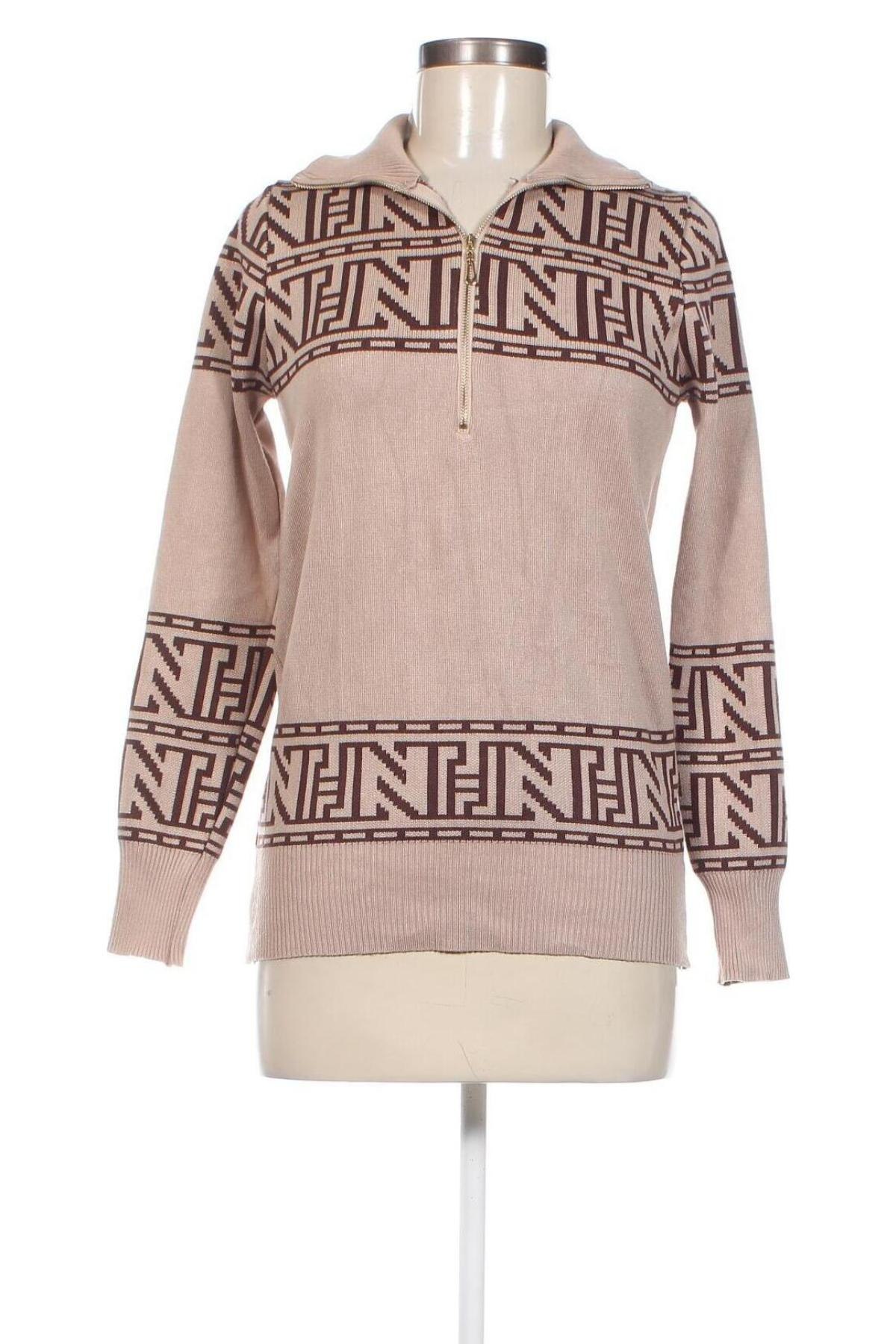 Дамски пуловер Giorgia, Размер M, Цвят Бежов, Цена 10,73 лв.
