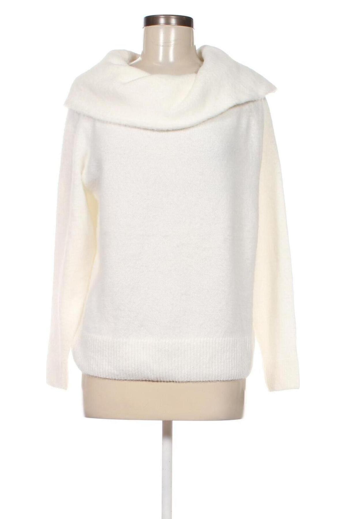 Дамски пуловер Jean Pascale, Размер M, Цвят Бял, Цена 10,44 лв.
