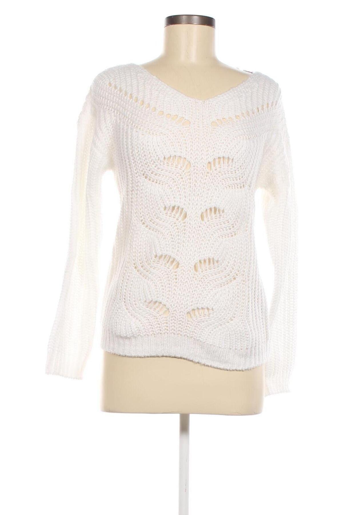 Γυναικείο πουλόβερ Lascana, Μέγεθος XS, Χρώμα Λευκό, Τιμή 9,01 €
