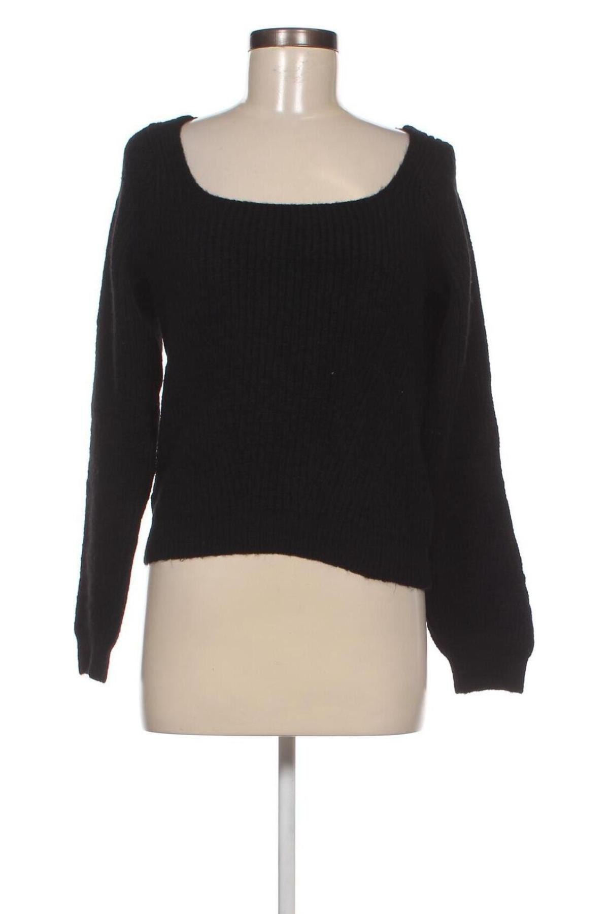 Γυναικείο πουλόβερ Naf Naf, Μέγεθος L, Χρώμα Μαύρο, Τιμή 13,46 €
