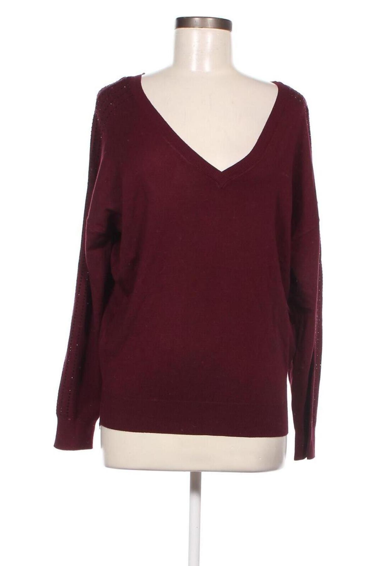 Дамски пуловер Naf Naf, Размер L, Цвят Червен, Цена 18,27 лв.